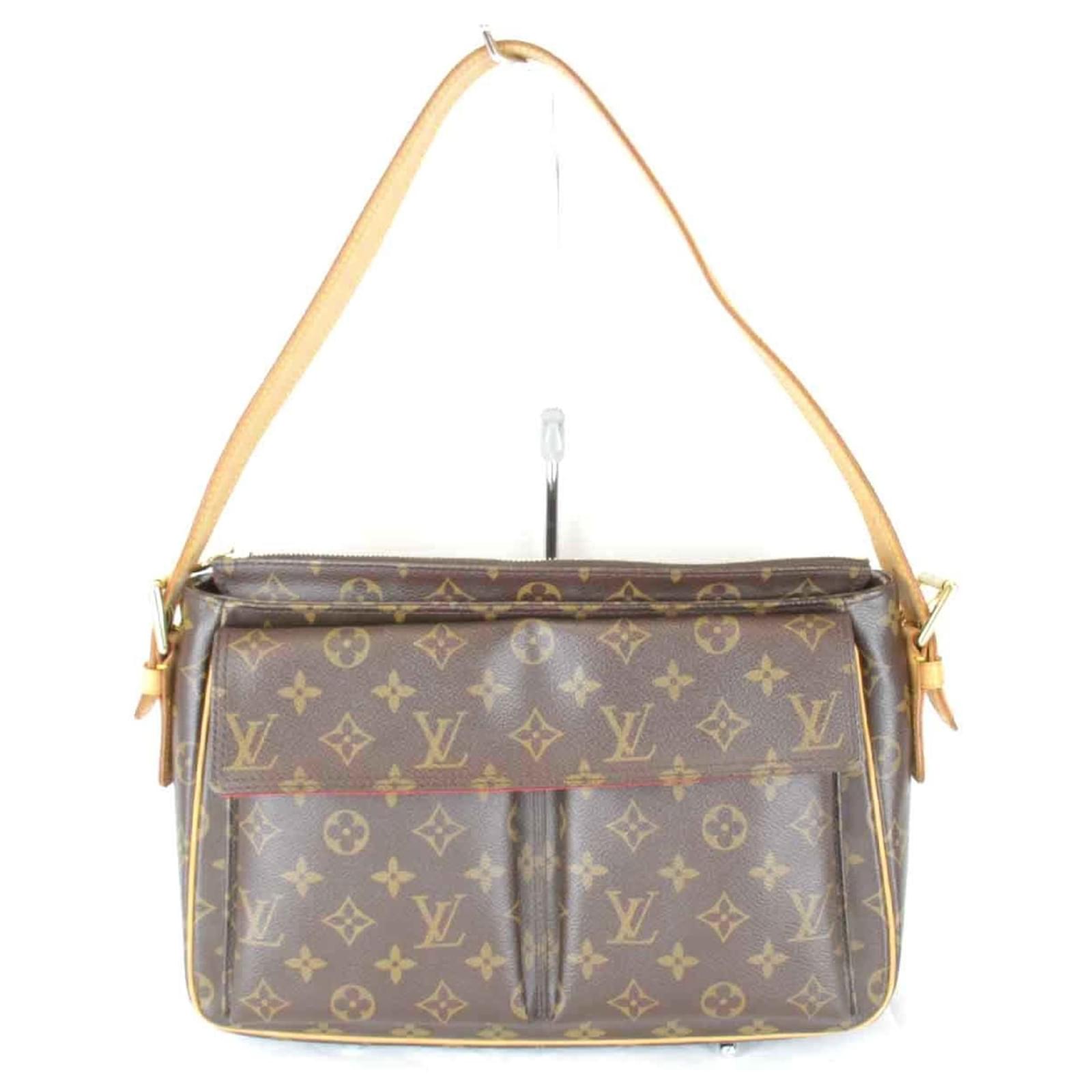Louis Vuitton Vivacite GM Schultertasche Monogramm Lackleder ref  