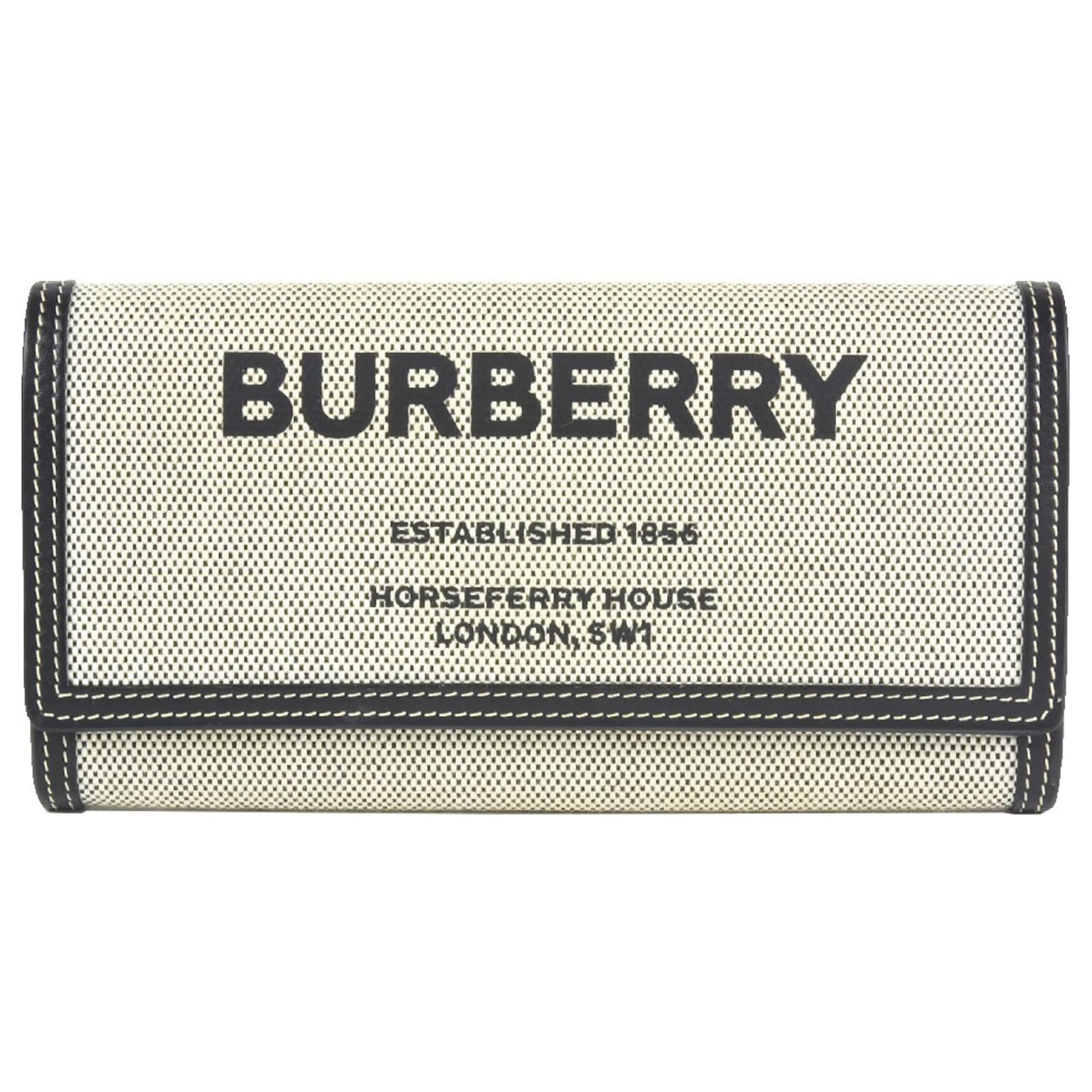 Burberry Horseferry Print Long Wallet Cloth ref.1467639 Joli Closet