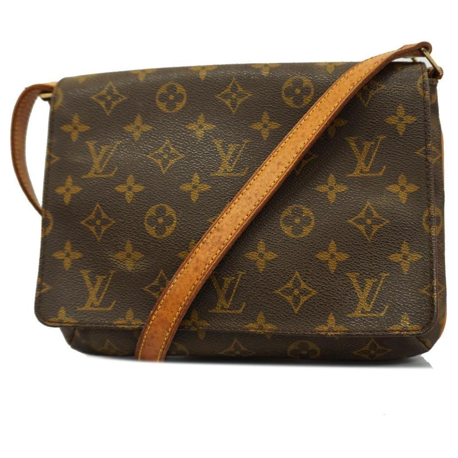Louis Vuitton Monogram Musette Tango Shoulder Bag Brown ref 