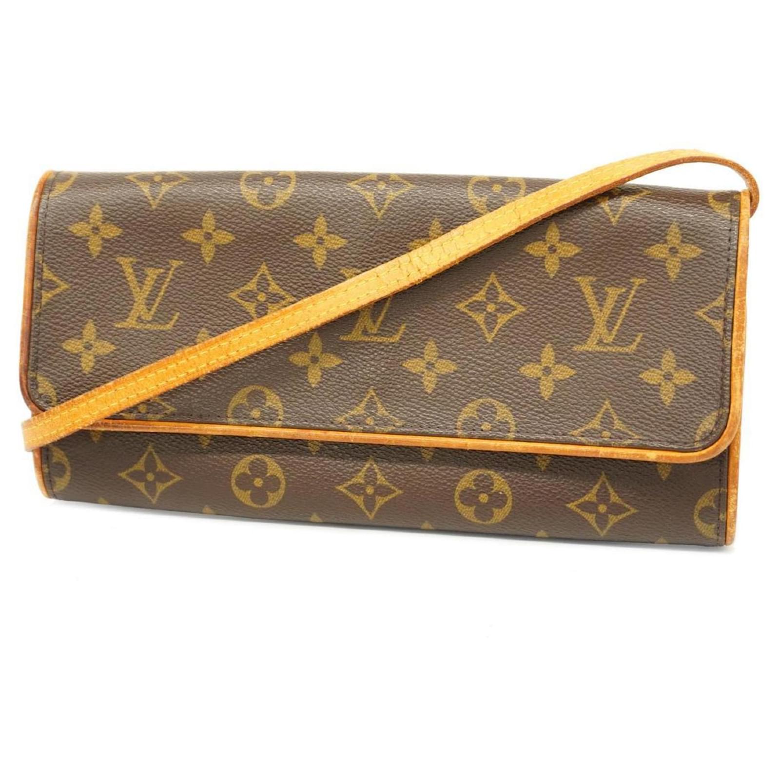 Schultertasche Pochette Monogram Louis Vuitton Braun Monogramm  