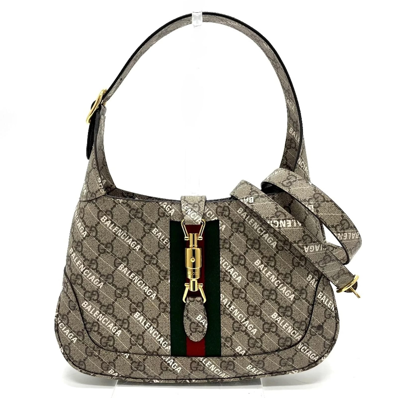 Gucci 636706 Balenciaga Collaboration Handbag Beige ref.1468194