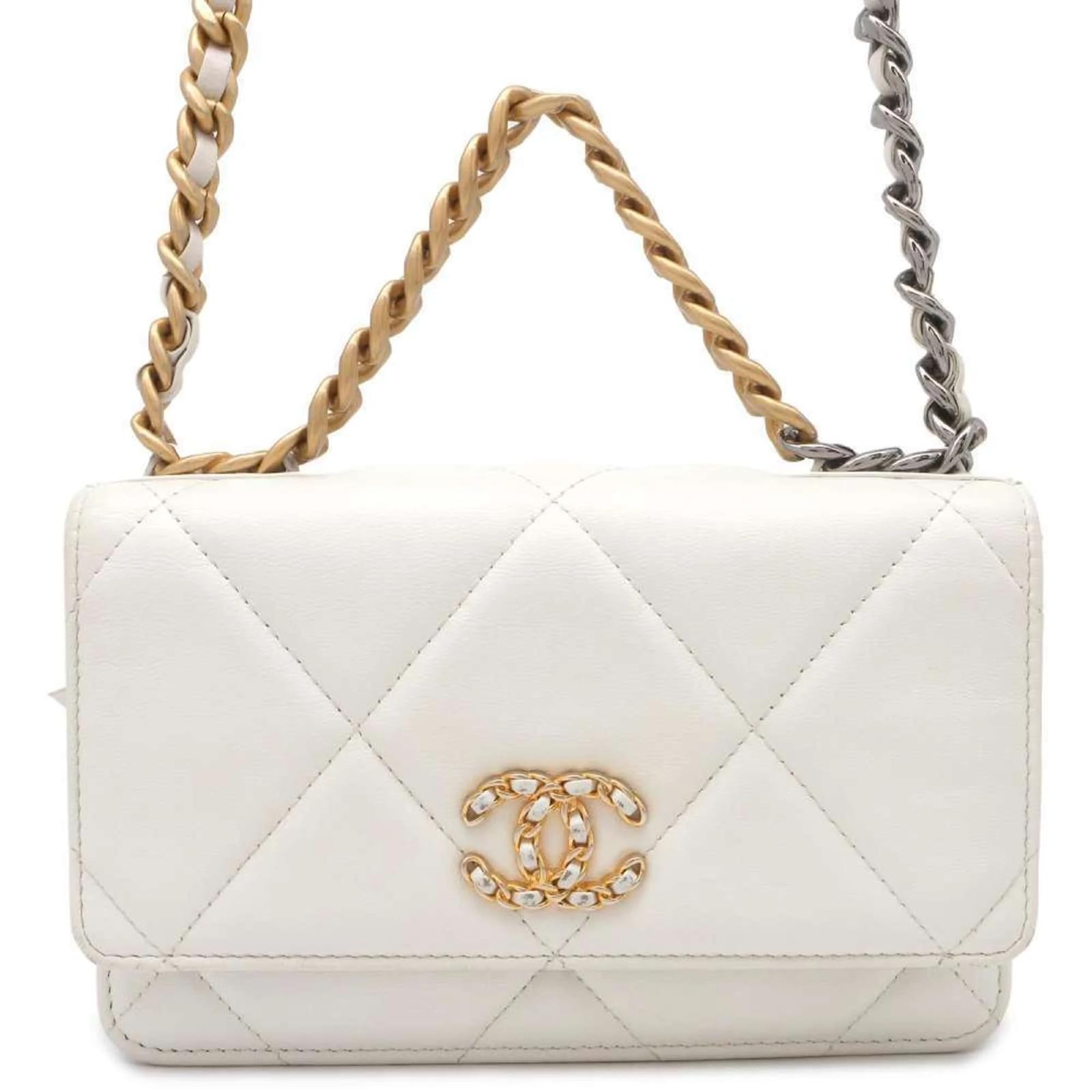 Cartera chanel blanca sale