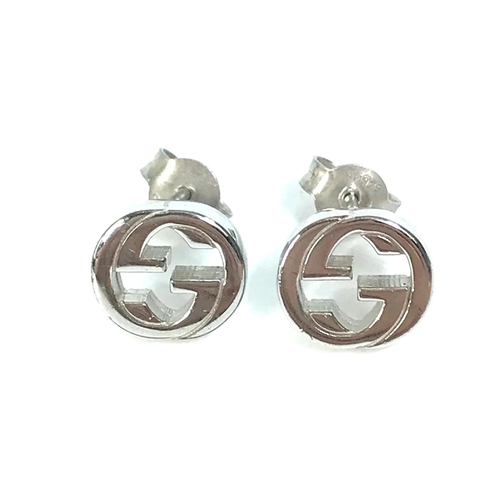 ゆり Gucci Silver Stud Earrings Silvery ref.1470084 - Joli Closet