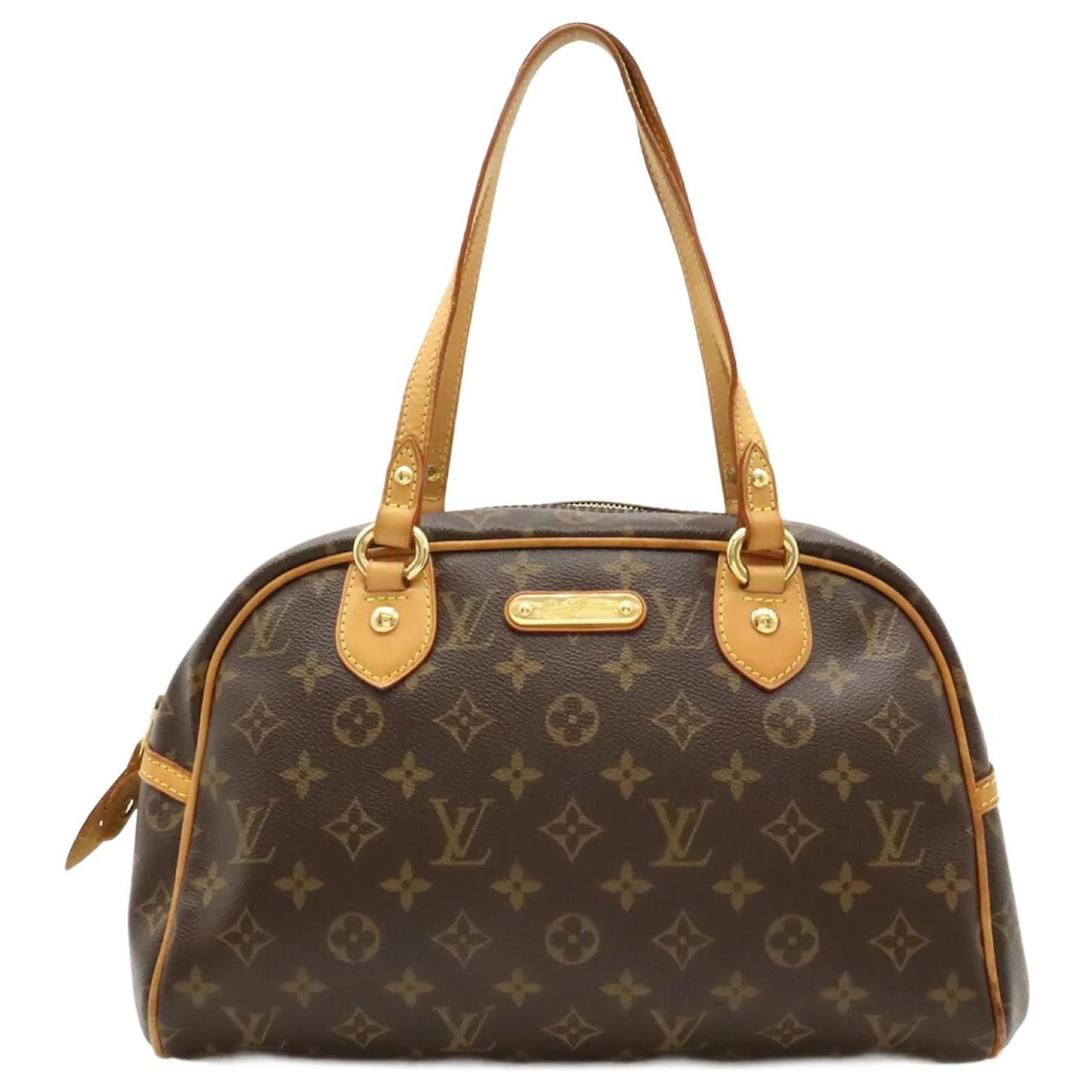 Louis Vuitton Monogram Montorgueil PM Schultertasche Lackleder ref 