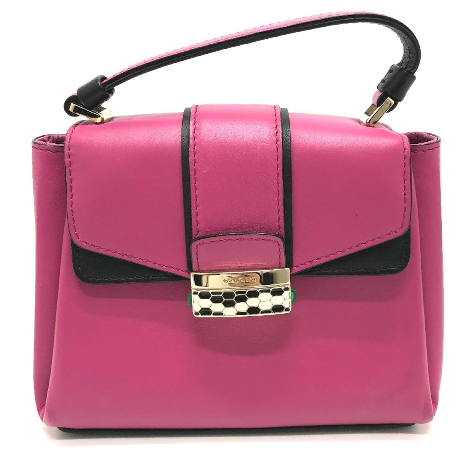 Bulgari Bvlgari Pink Leather Shoulder Bag ref.1472133 Joli Closet