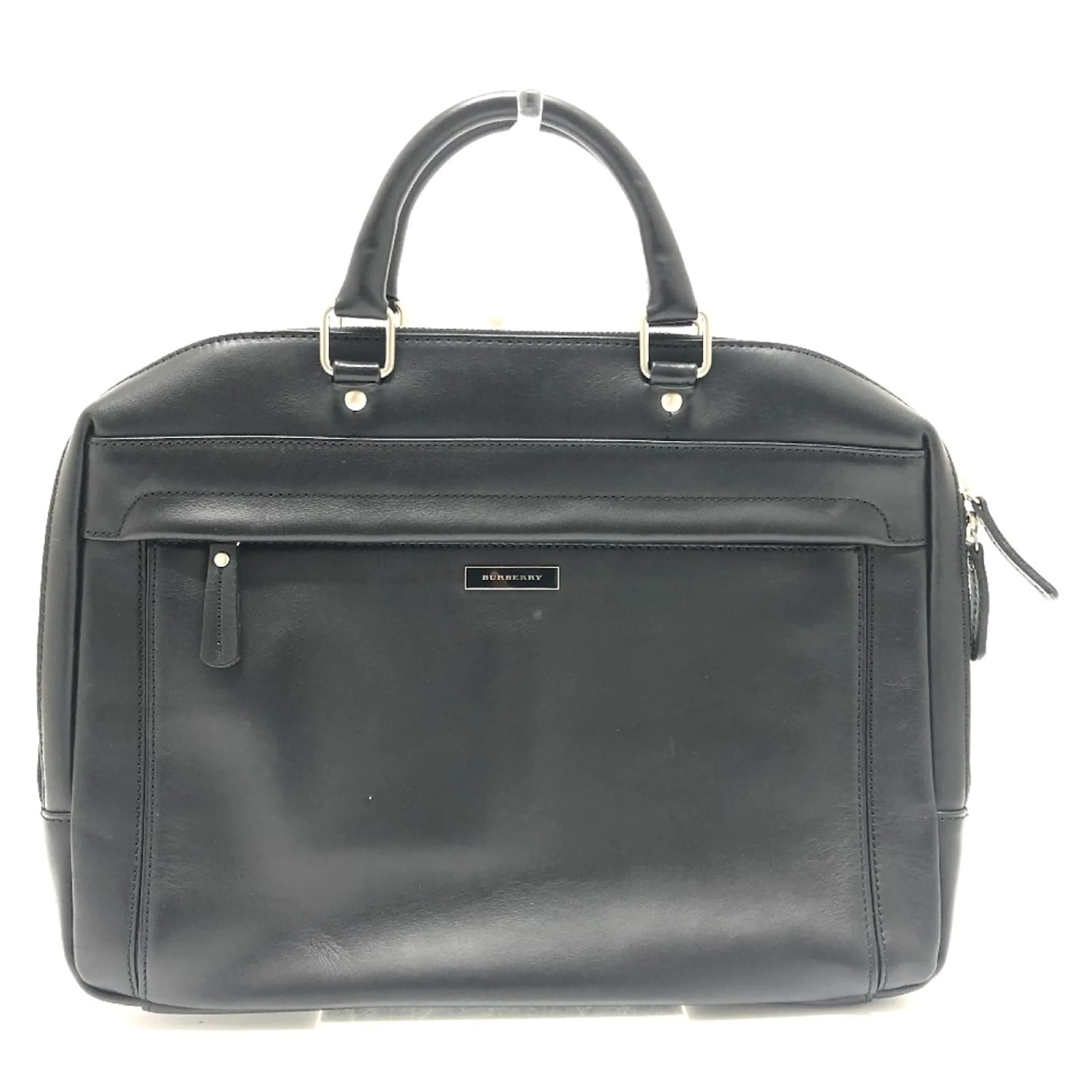 Burberry Black Leather Briefcase ref.1472160 Joli Closet