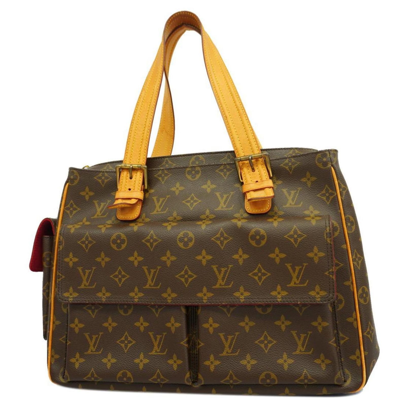 Louis Vuitton Monogram Tote Bag Braun Monogramm Lackleder ref 