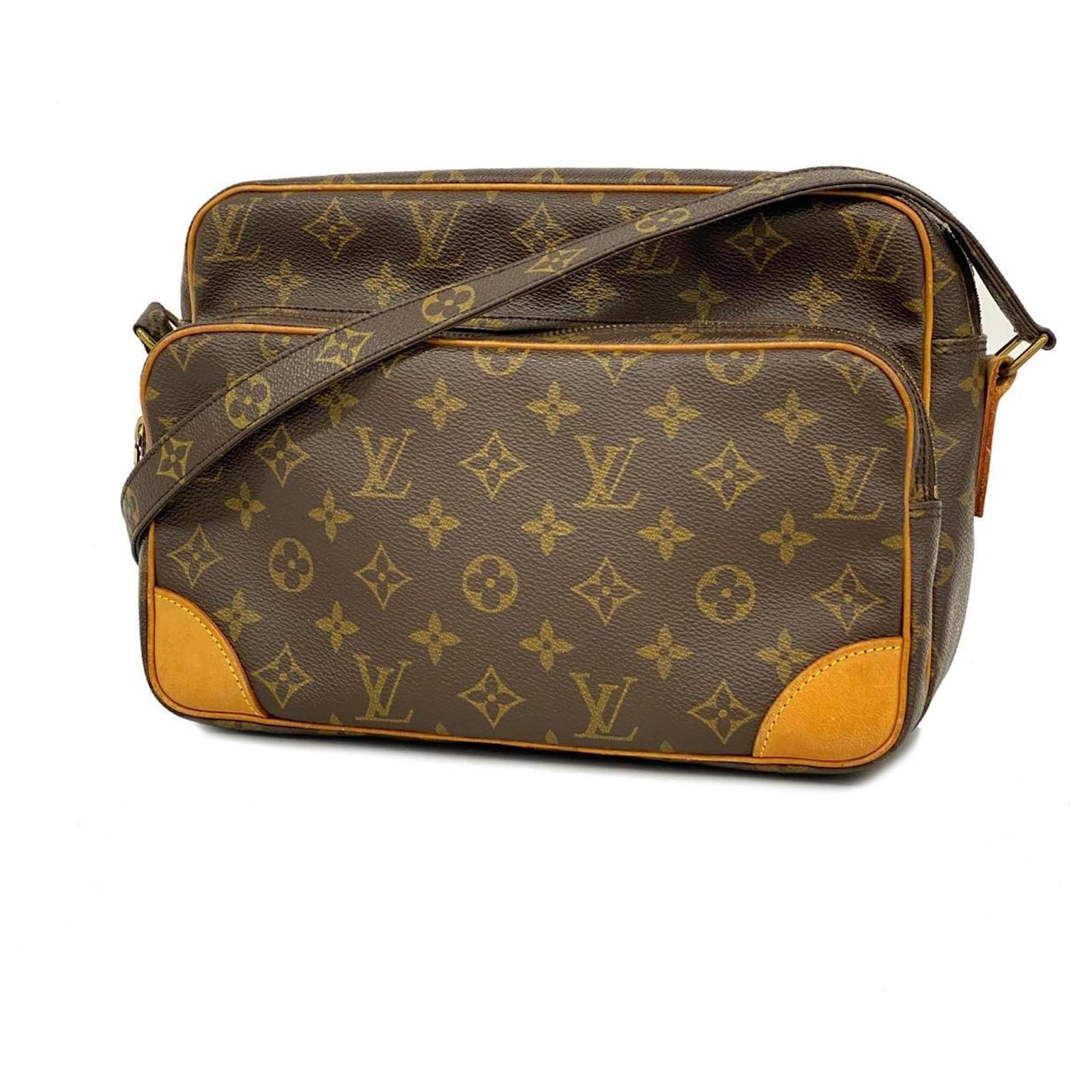 Louis Vuitton Monogram Nile Schultertasche Braun ref.1472833 