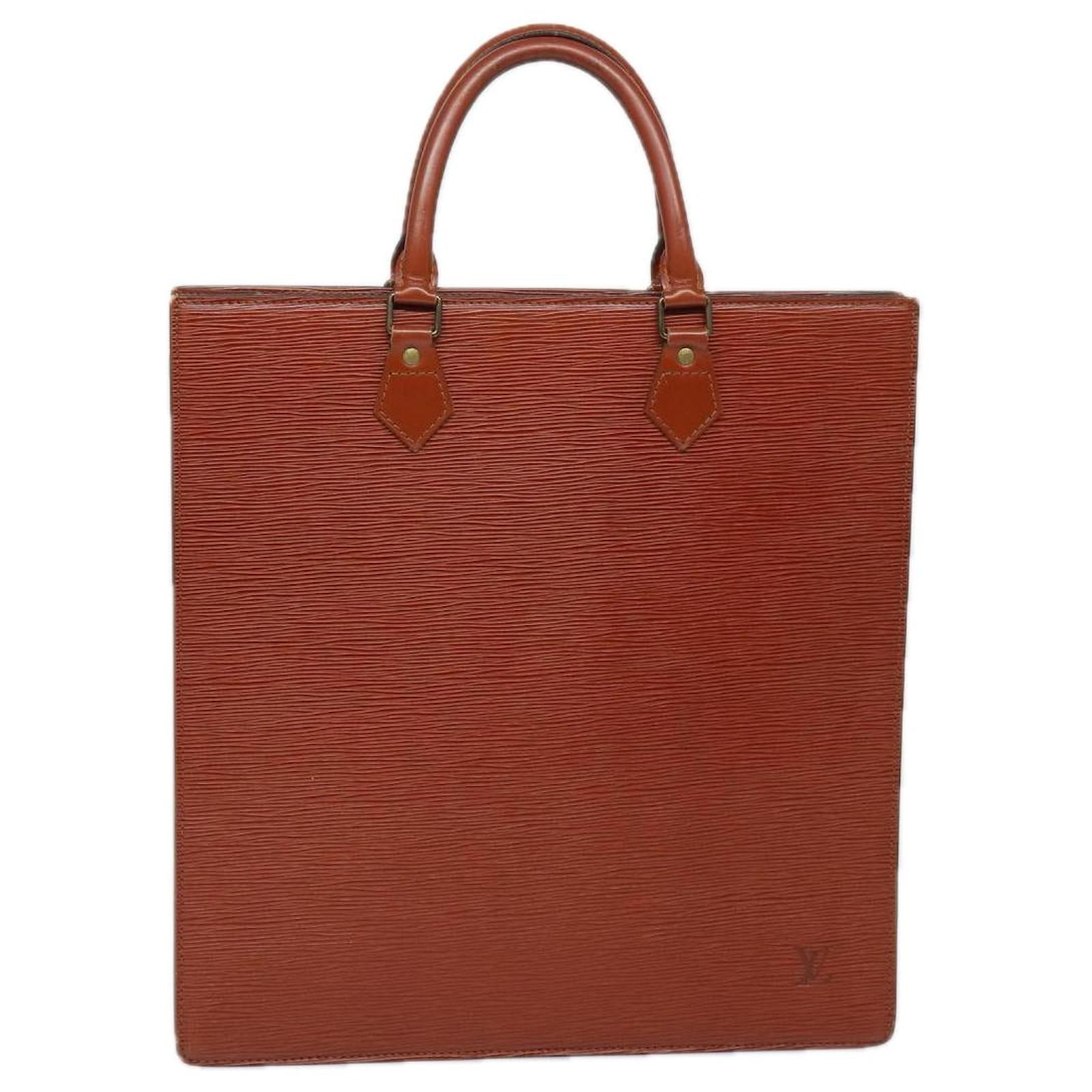 LOUIS VUITTON Epi Sac Plat Handtasche Braun M52073 LV Auth 80274  