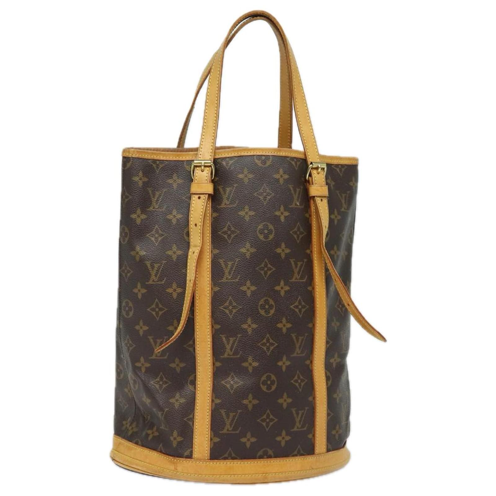 LOUIS VUITTON Monogram Bucket GM Schultertasche M42236 LV Auth 