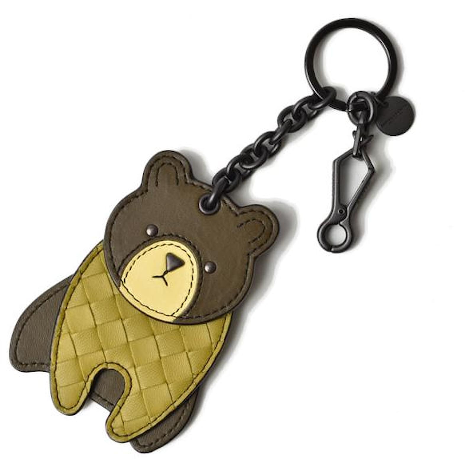 Bottega Veneta Leather Keyring/Keychain 525234 Brown ref.1473566