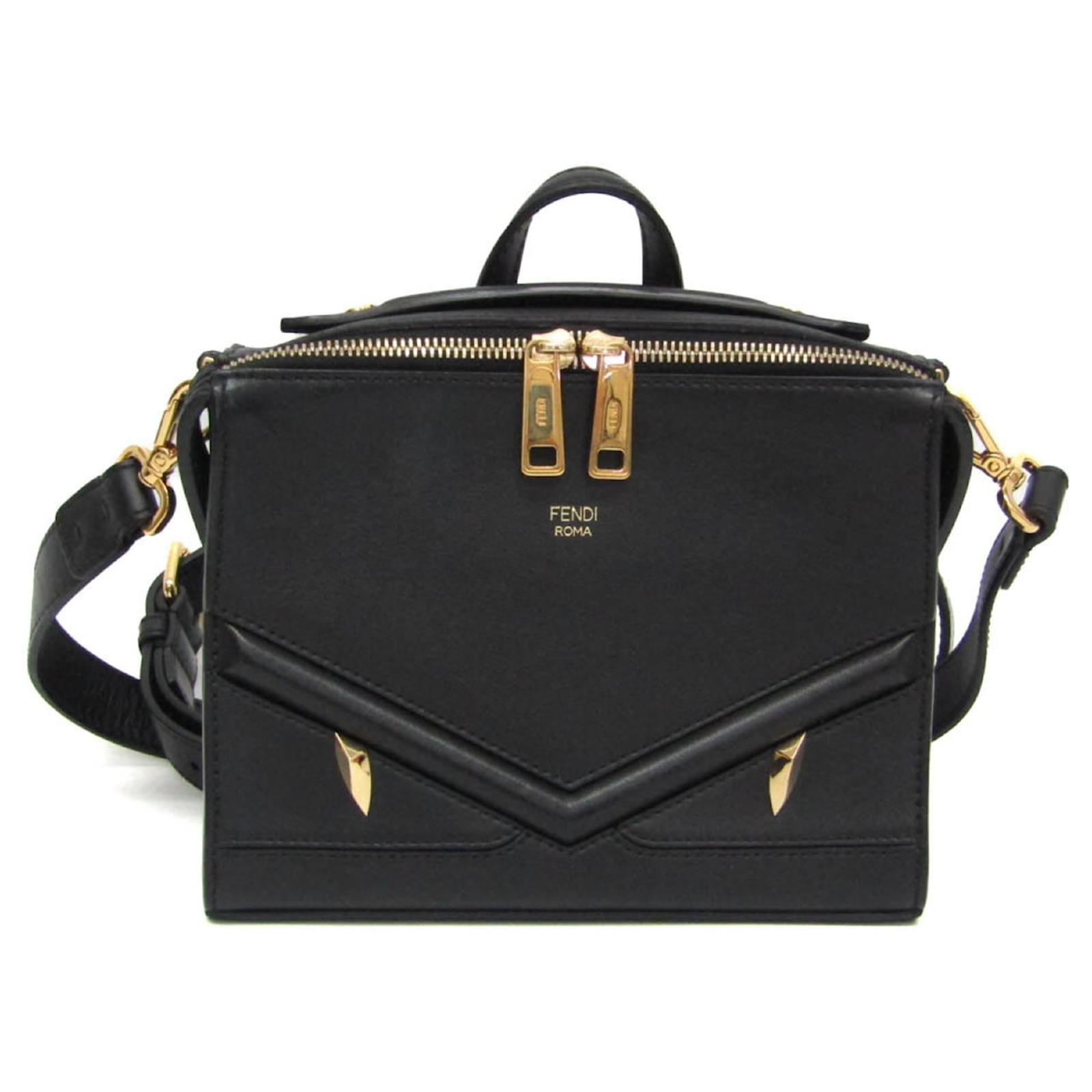 Fendi black bag fashion with eyes