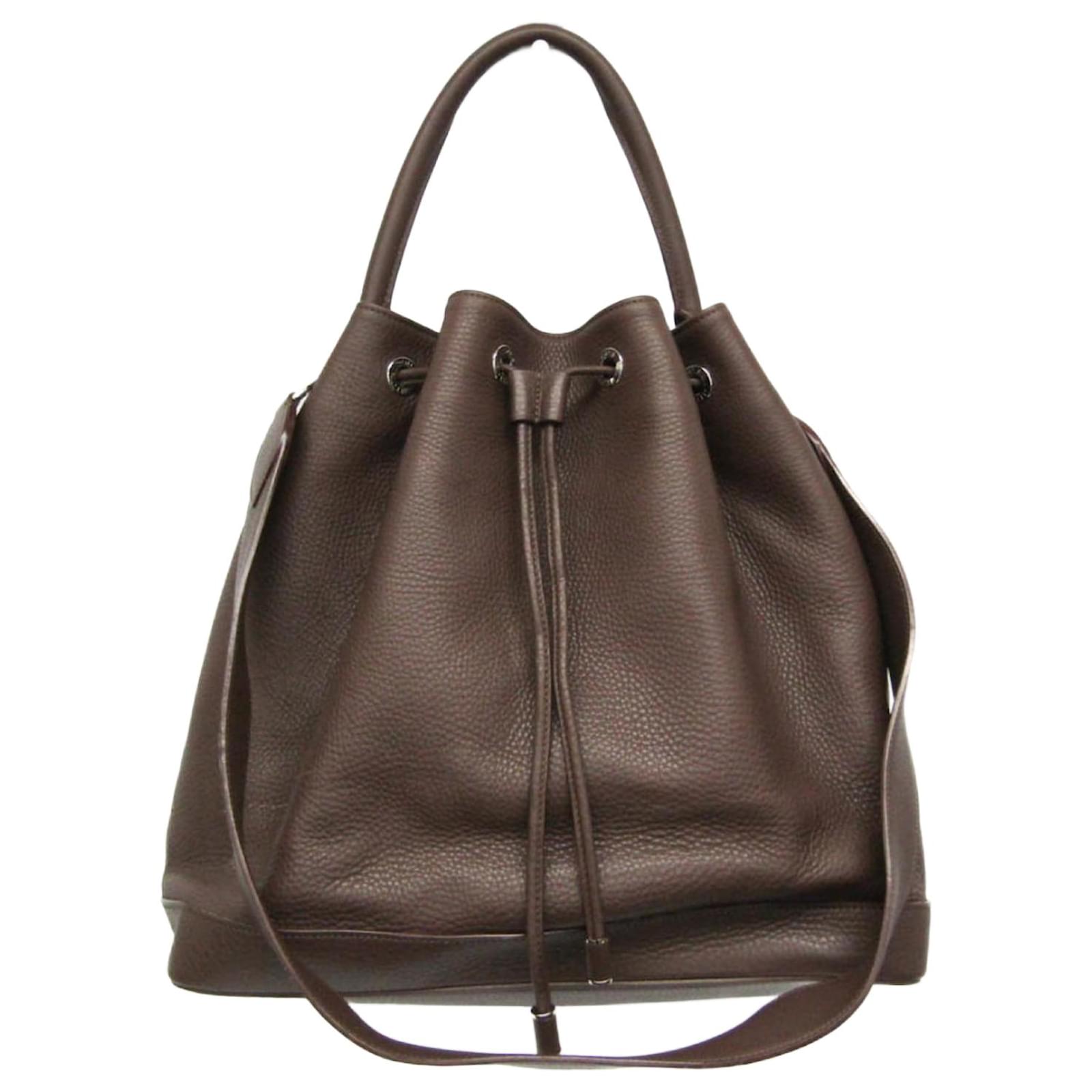 Louis Vuitton Noe HAUTE MAROQUINERIE Handbag Brown Leather ref