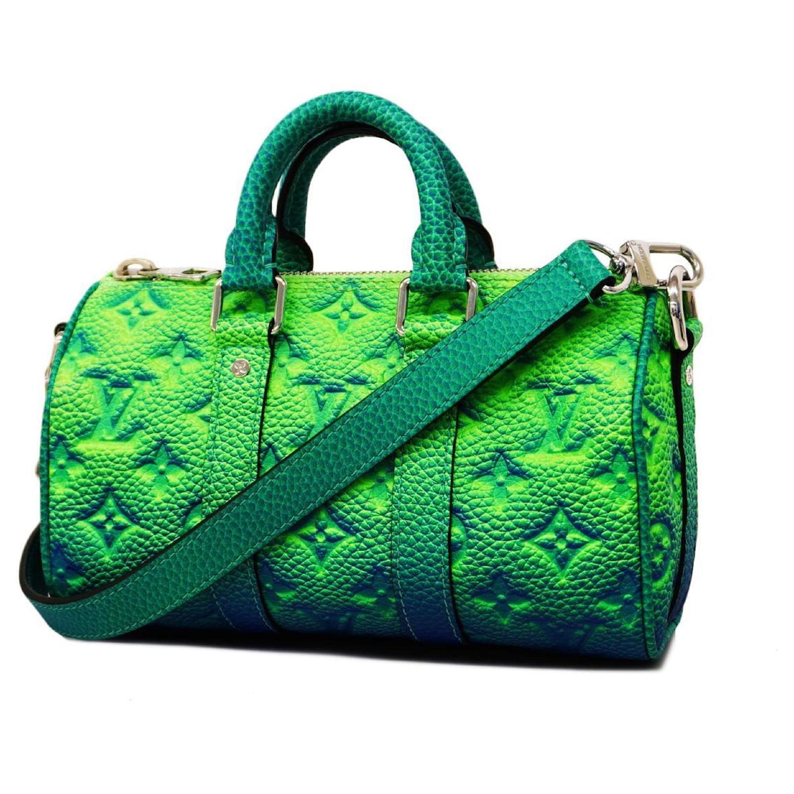 Keepall Sac à main vert Louis Vuitton pour hommes