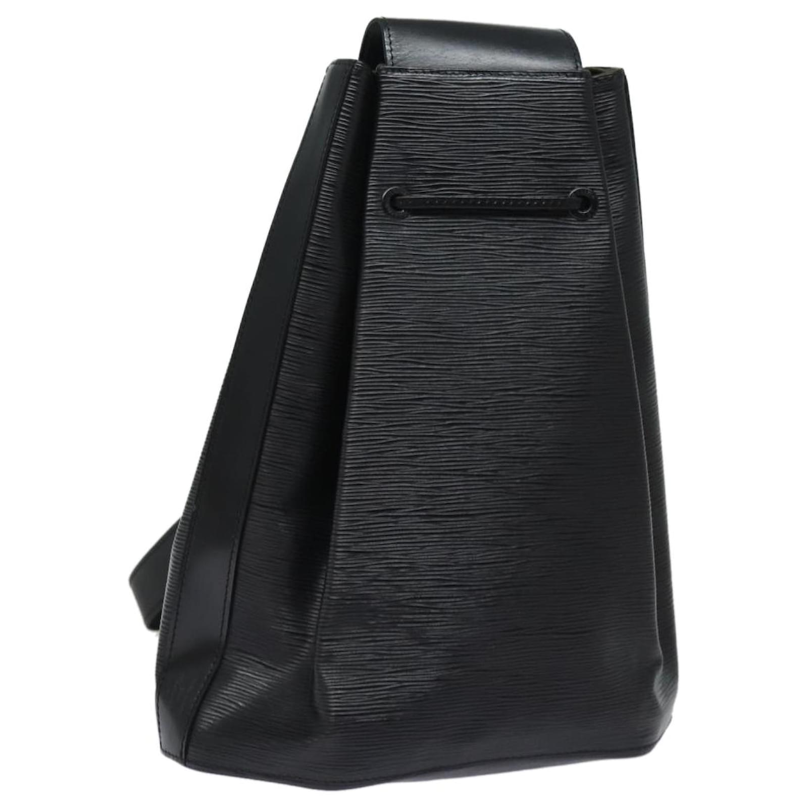 LOUIS VUITTON Epi Rucksack Schultertasche Schwarz M80153 LV Auth 