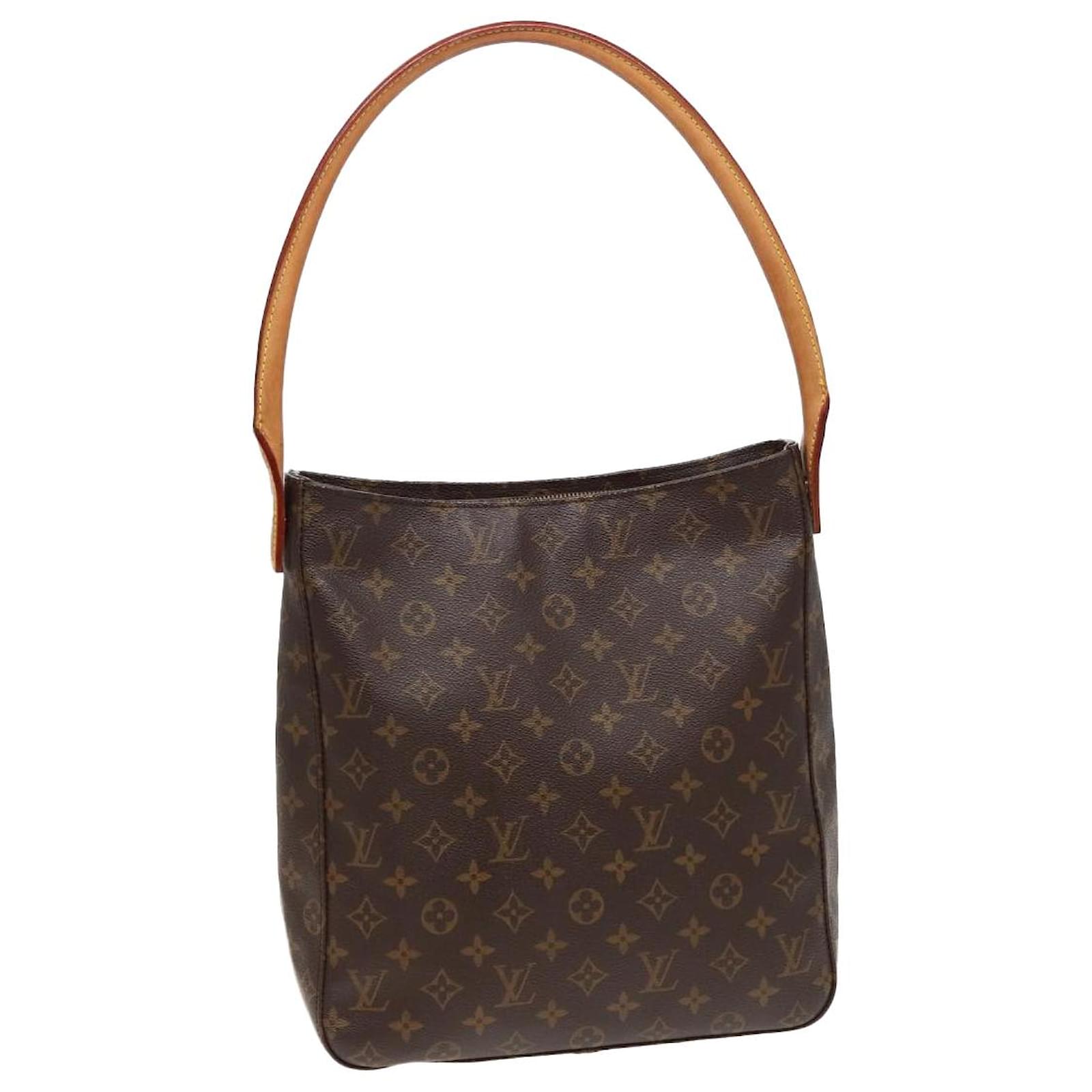 LOUIS VUITTON Monogram Looping GM Schultertasche M51145 LV Auth 