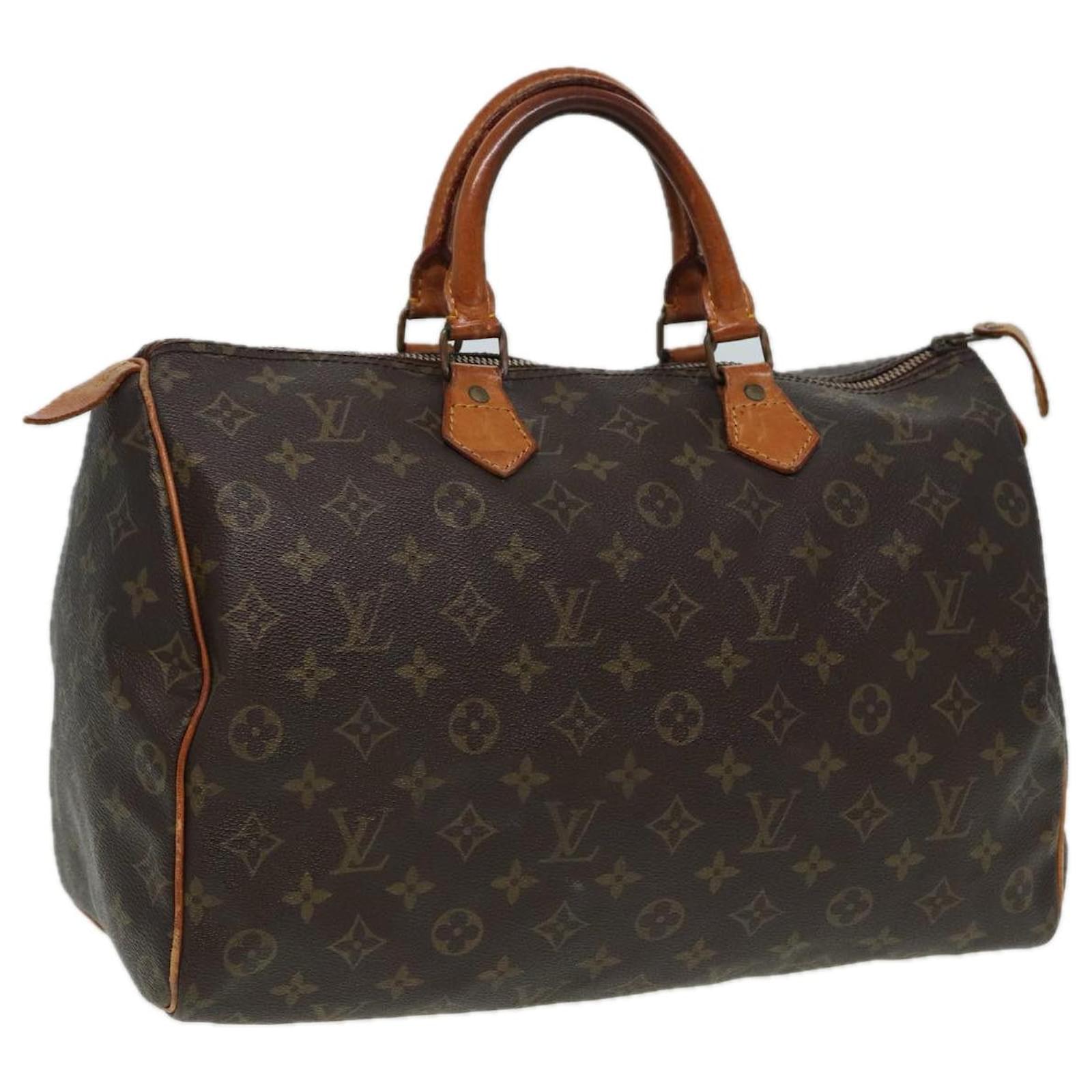 LOUIS VUITTON Monogram Speedy 35 Hand Bag M41524 LV Auth 81555 