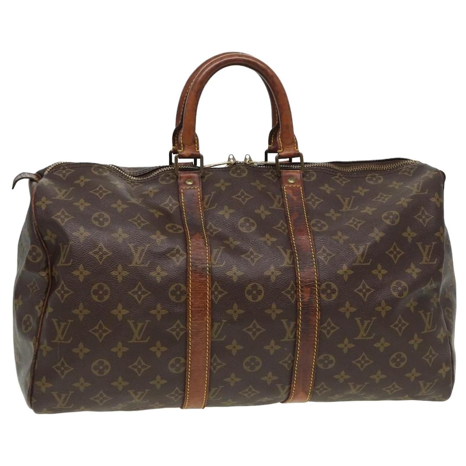 LOUIS VUITTON Monogram Keepall 45 Boston Tasche M41428 LV Auth 