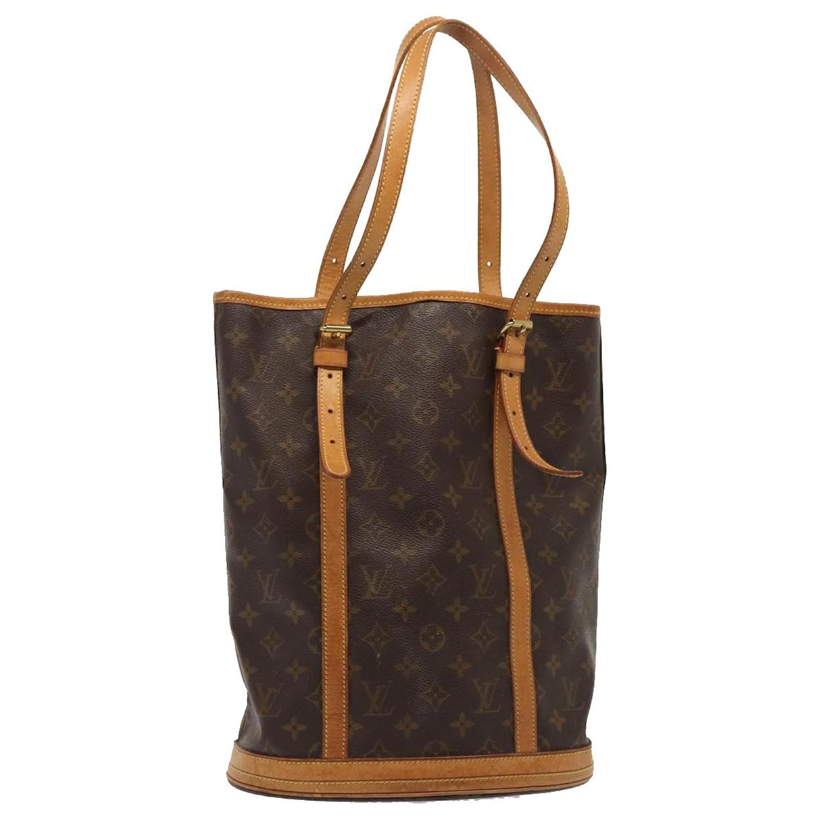 LOUIS VUITTON Monogram Bucket GM Schultertasche M42236 LV Auth 