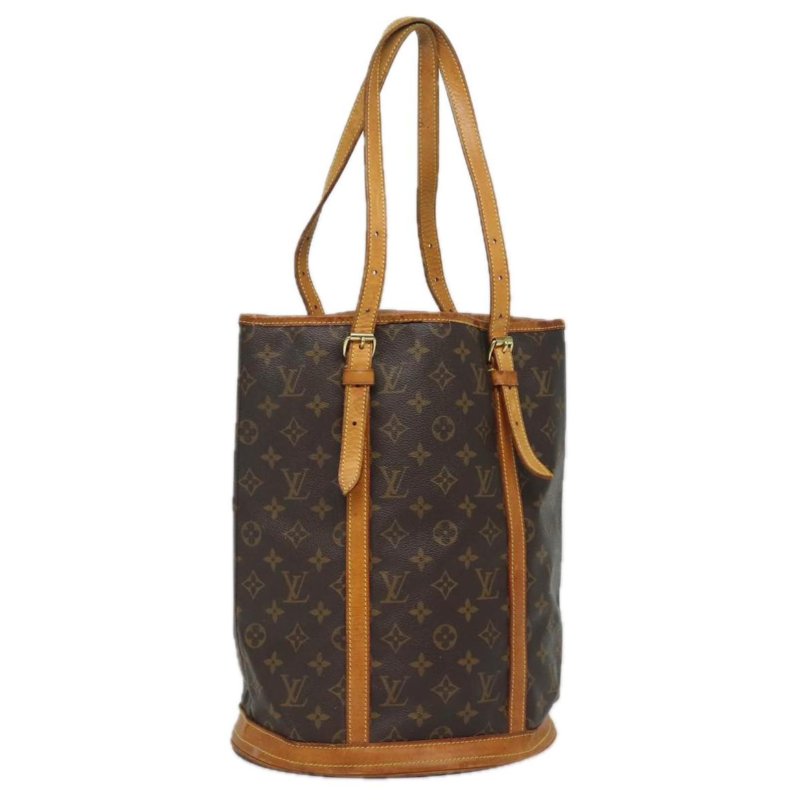 LOUIS VUITTON Monogram Bucket GM Schultertasche M42236 LV Auth 