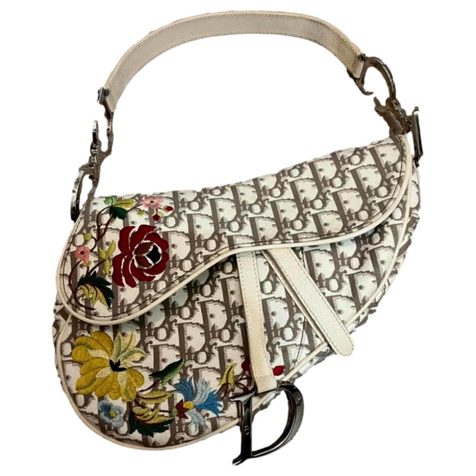 John Galliano Dior Saddle Bag Floral Christian Dior Dior Galliano