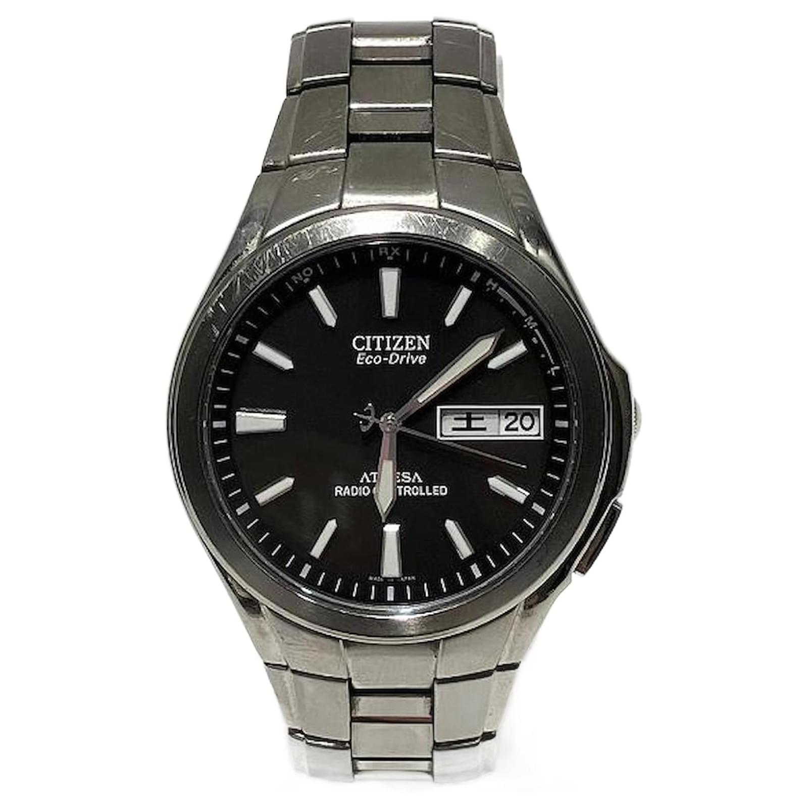 CITIZEN Eco-Drive H100 ブラック Autre Marque Citizen Attesa Eco-Drive Solar Watch H100-T010431