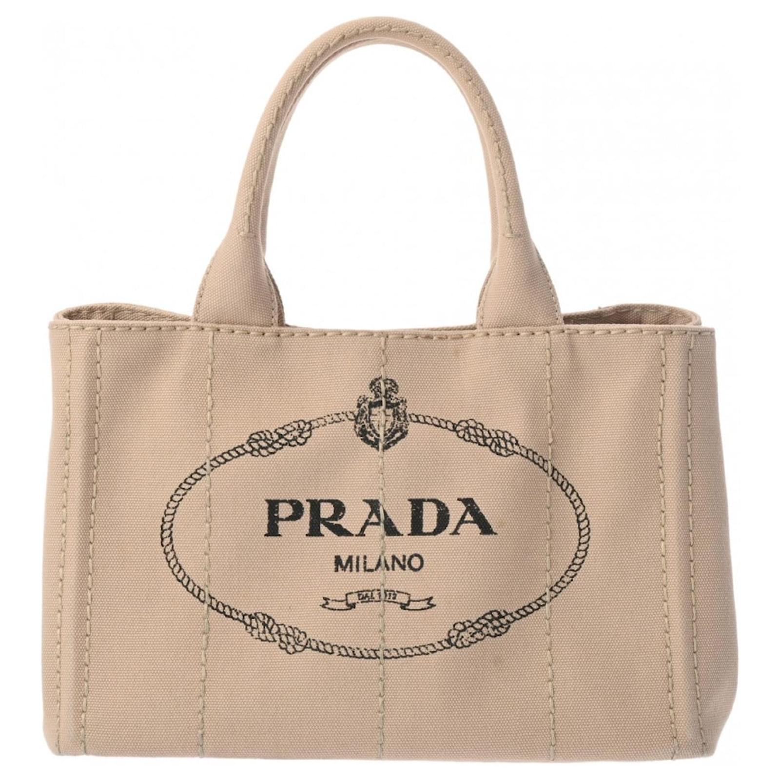 トートバッグ Prada Sand Canvas Shopping Bag Prada Sand Canvas Shopping Bag | italist