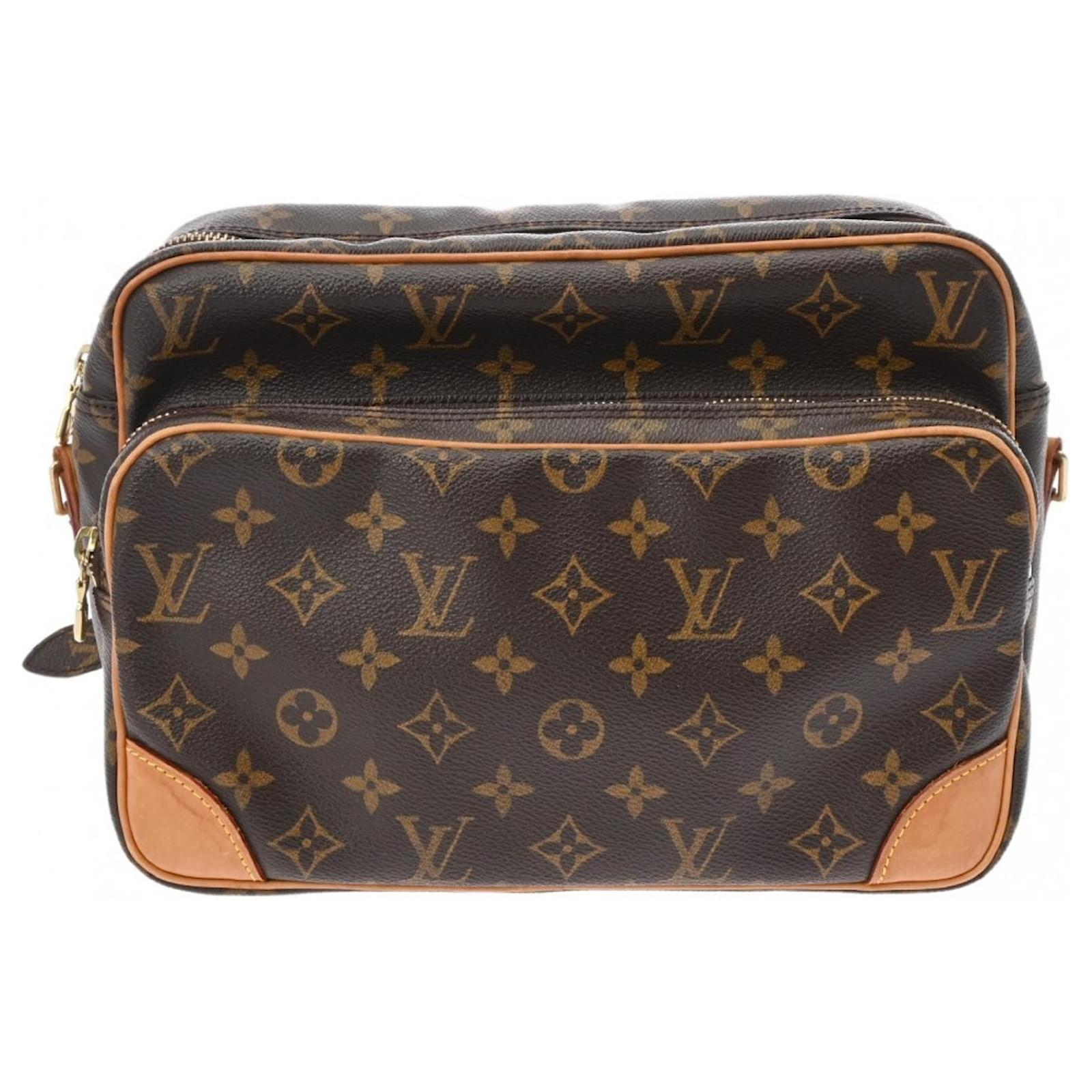 Louis Vuitton Monogram Nile Schultertasche Braun Monogramm 