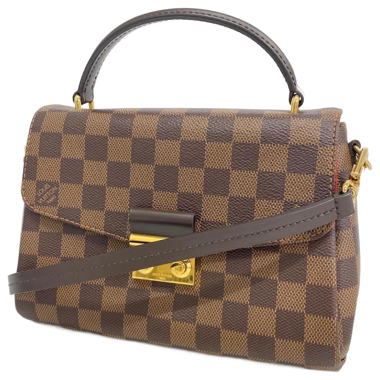 Louis Vuitton Handtasche Damier Croisette N53000 Ebenholz