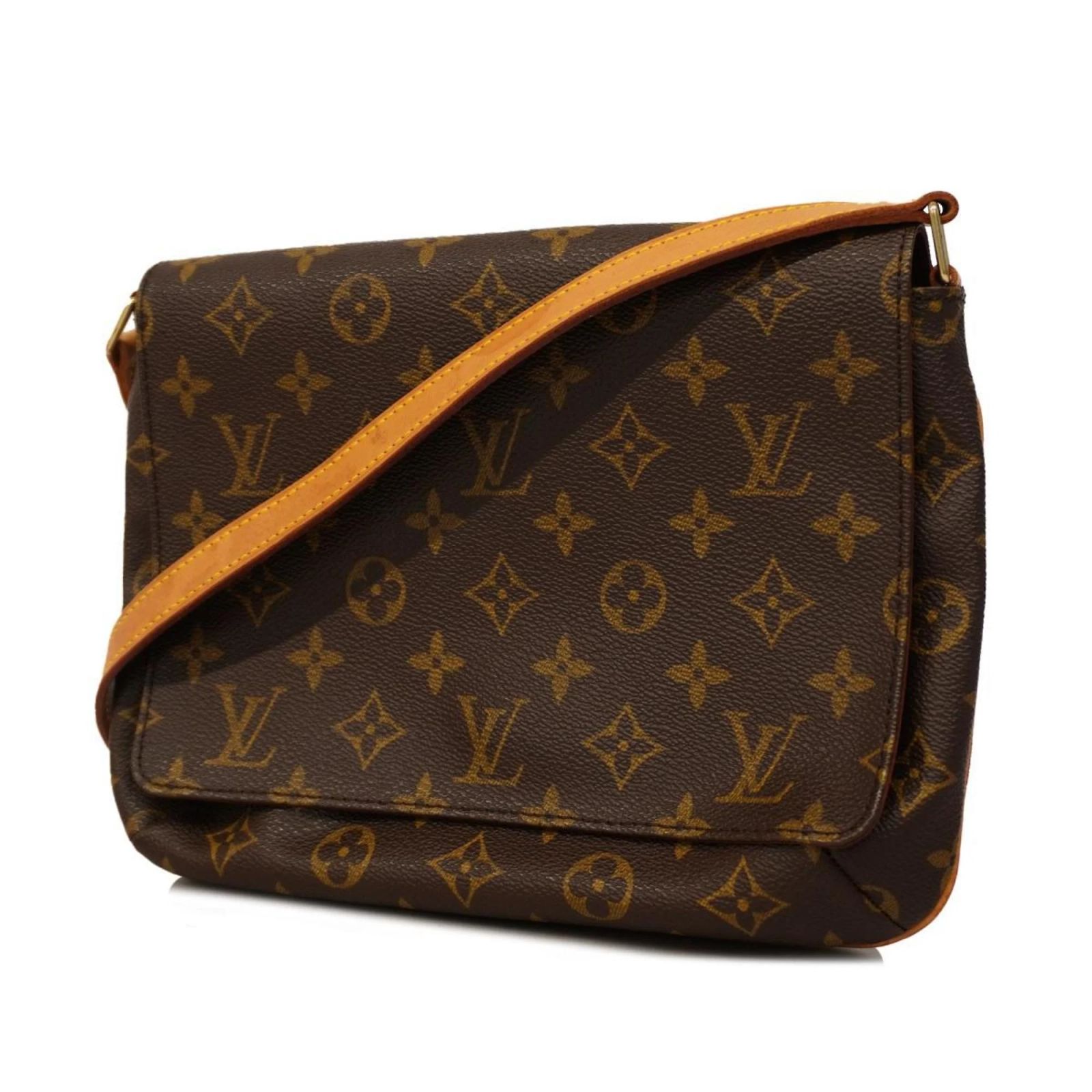 Louis Vuitton Monogram Musette Tango Schultertasche Braun 