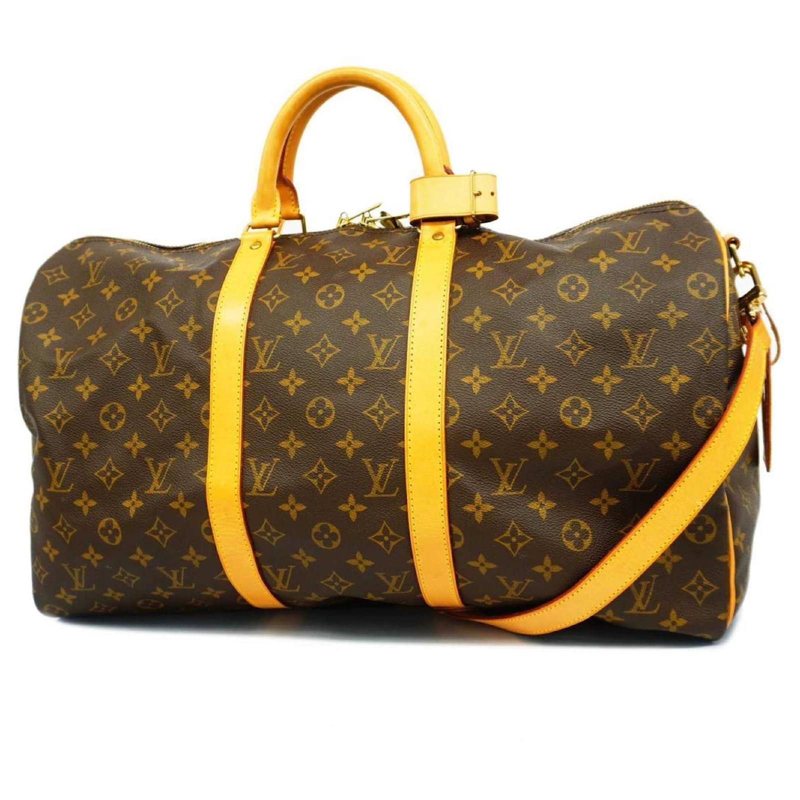 Louis Vuitton Monogram Keepall Bandoulière 50 Braun ref.1485466  