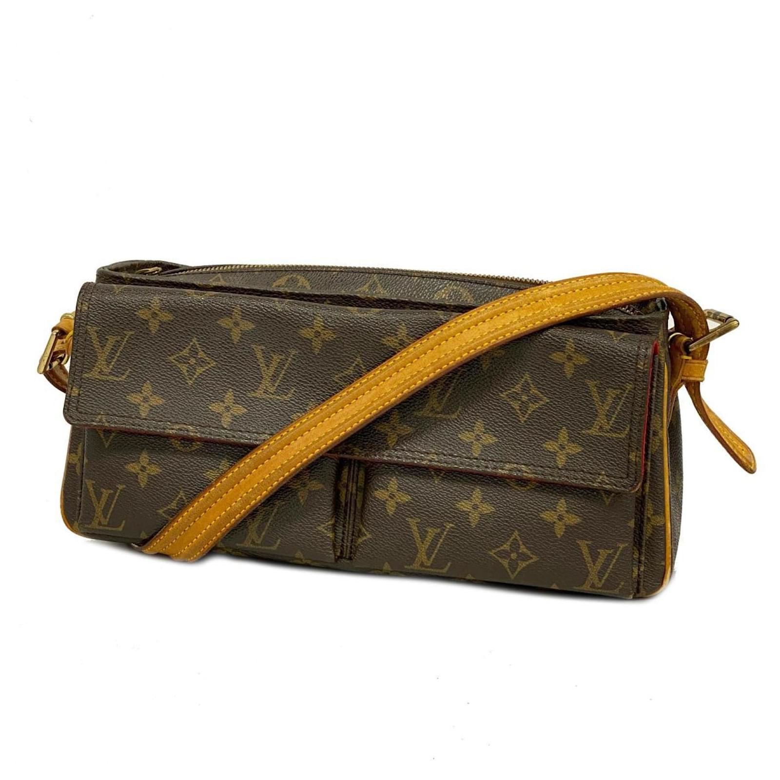 Louis Vuitton Monogram Vivacite MM Schultertasche Braun ref  