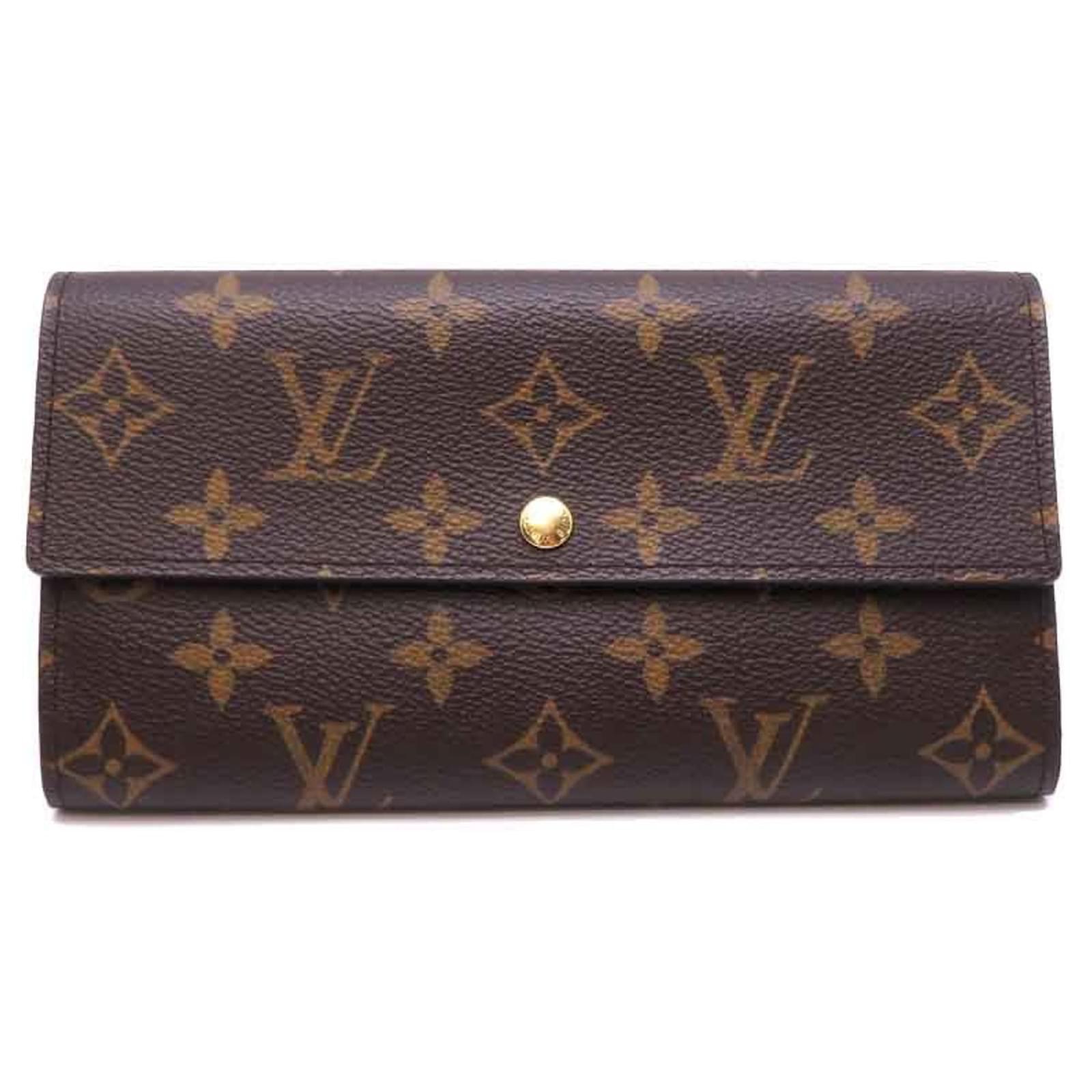 Monogramm Münzbörse von Louis Vuitton Braun Lackleder ref.1485674 