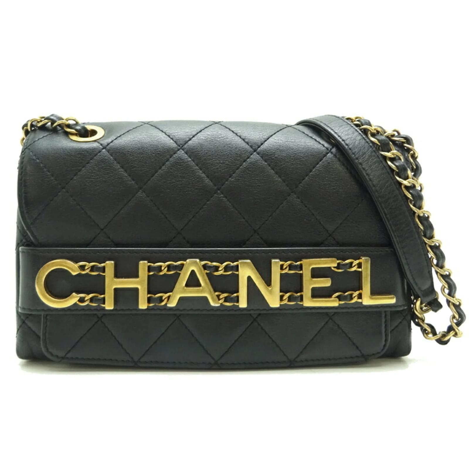 【リユース】CHANEL ショルダーバッグ MATELASSE AS1490 Chanel Matelasse Single Flap Shoulder Bag Black Leather ref
