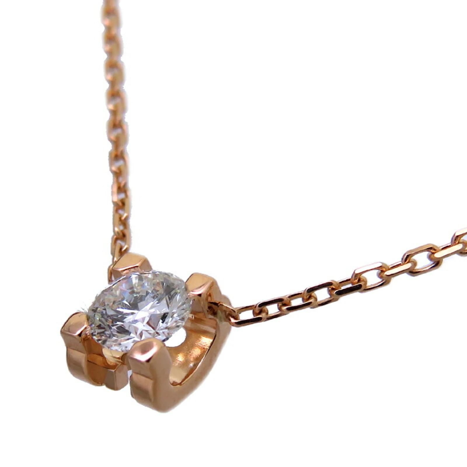 Cartier C de Cartier 0 23 ct Diamant Halskette