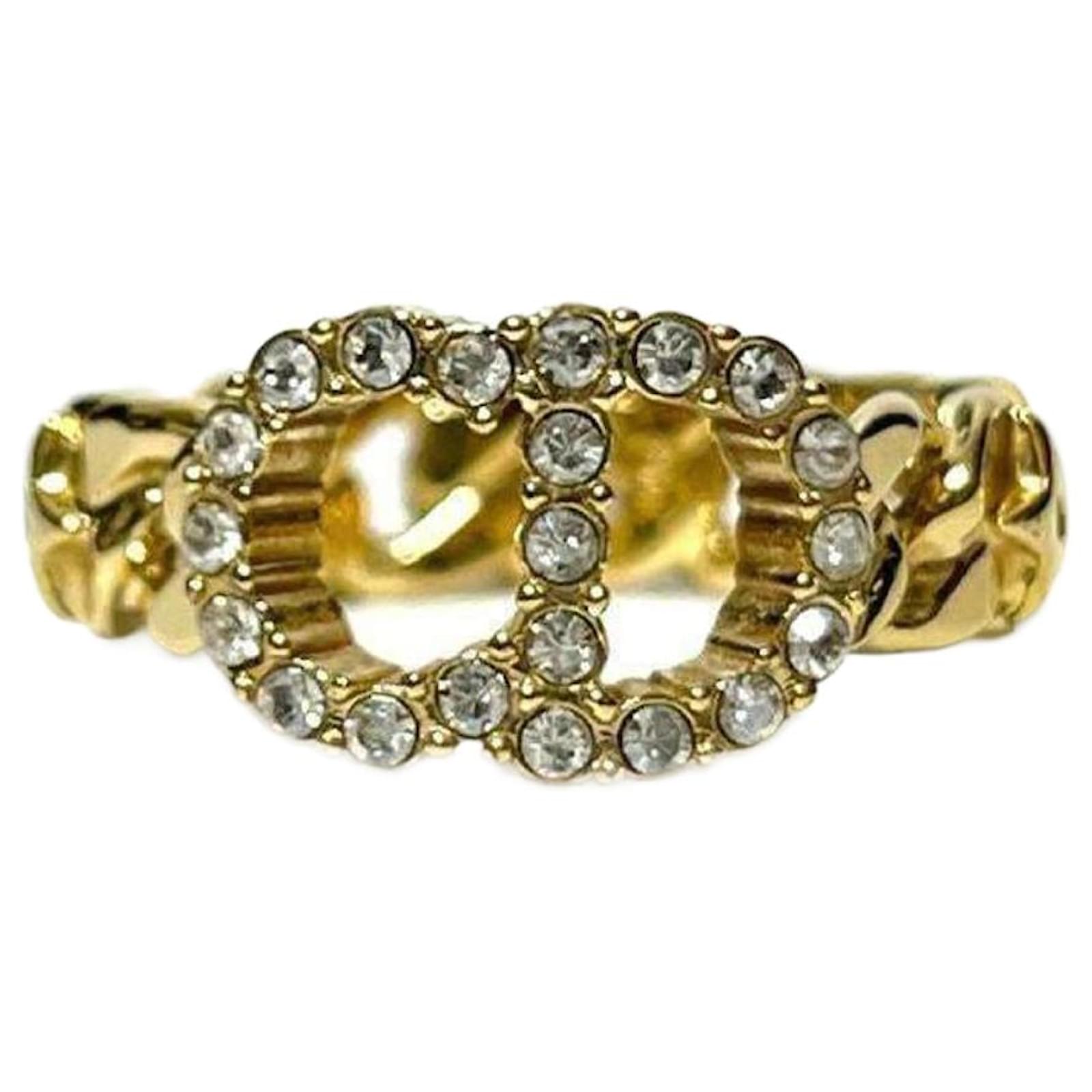 Christian Dior DIOR Women's Ring Clair D Lune Golden Metal ref.1488559 -  Joli Closet