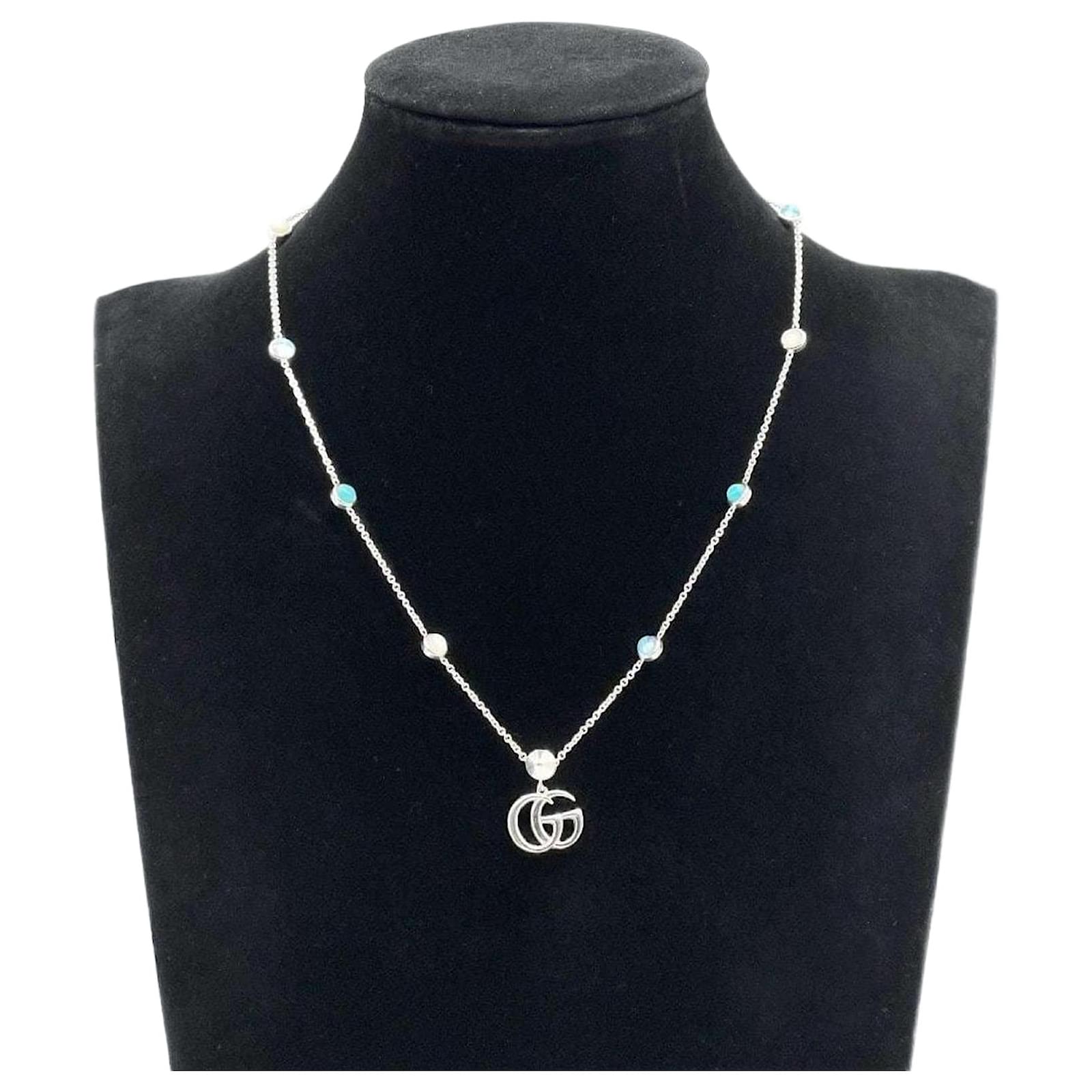 Gucci Pearl Double G Necklace Double Line Pearl Necklace 2025