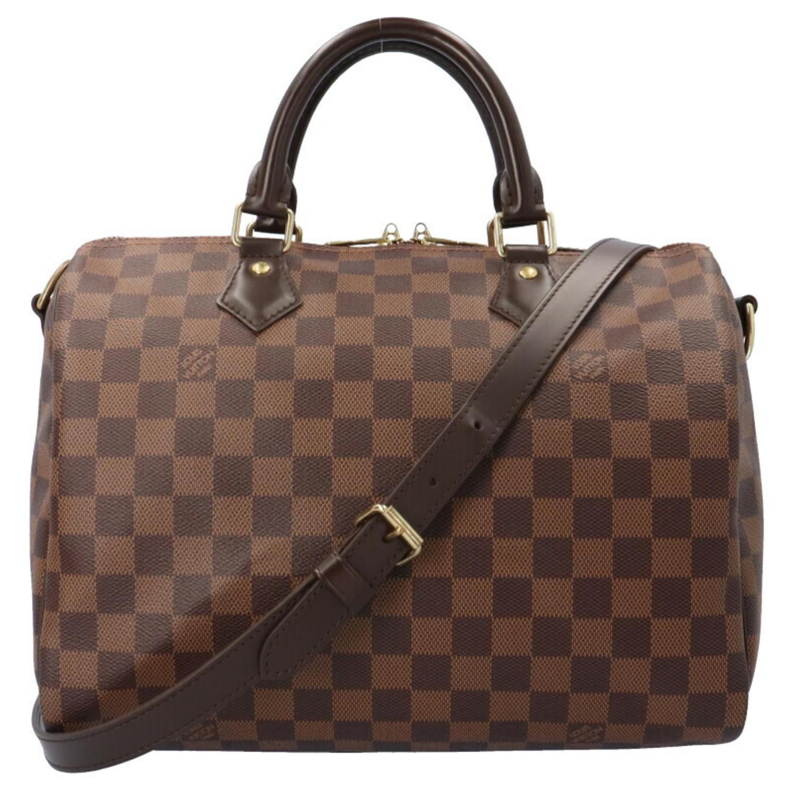 Louis Vuitton Speedy 30 Damier Schultertasche Braun Damier ebene Leinwand ref.1489305 Joli Closet