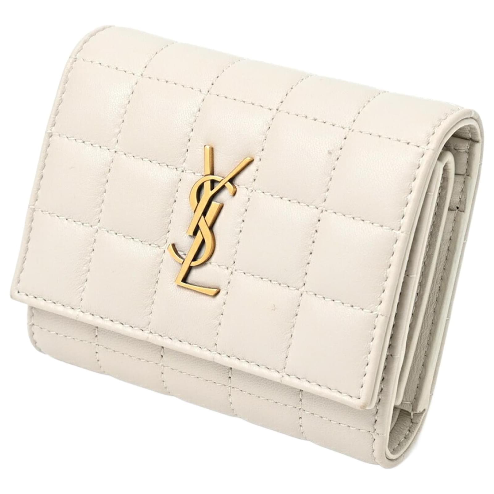 [Saint Laurent]Quilting Compact 3tier half wallet ★大人気★ 楽天市場】ラッピング済み サンローラン モノグラム コンパクト
