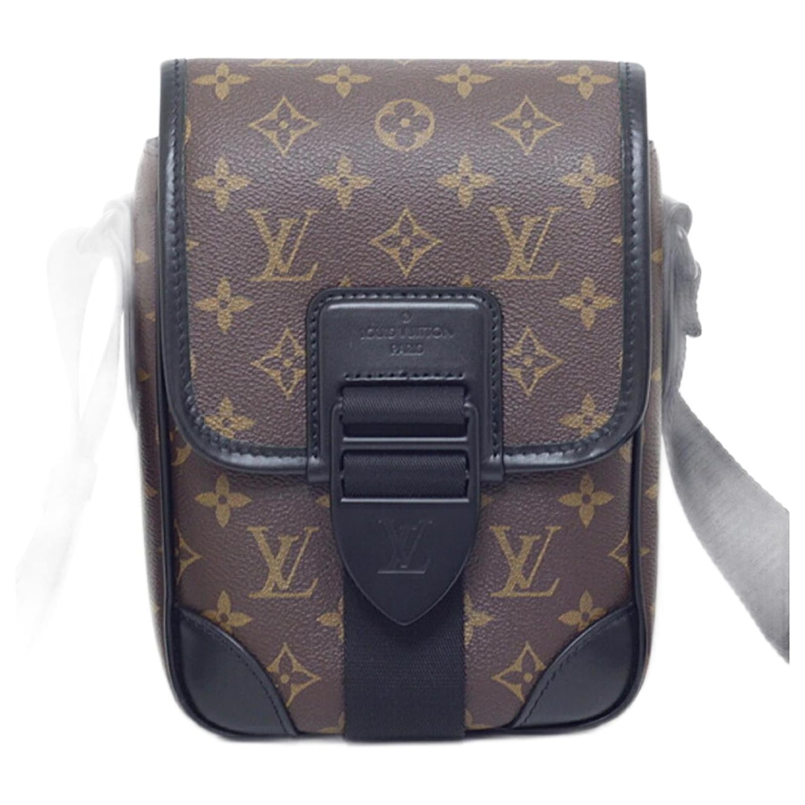 Louis Vuitton Archie M46442 Schultertasche Braun Leder Lackleder 