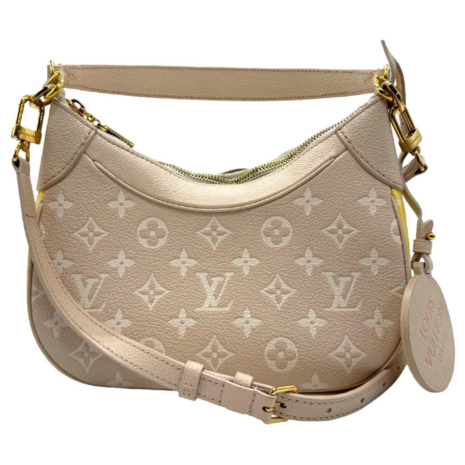 Monogram Empreinte Schultertasche von Louis Vuitton Beige Gelb  