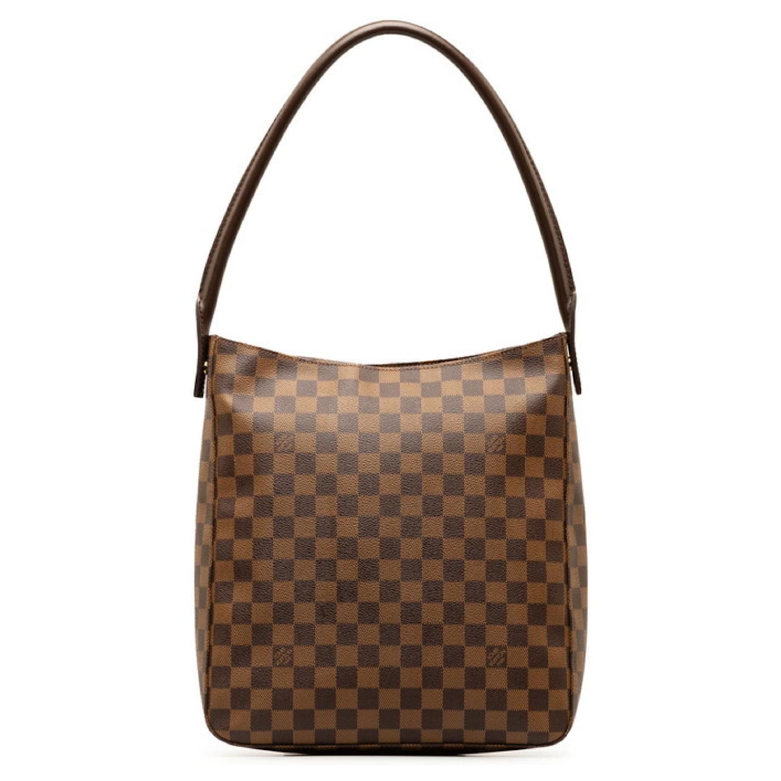 Louis Vuitton Damier Looping GM Schultertasche Braun Leder  