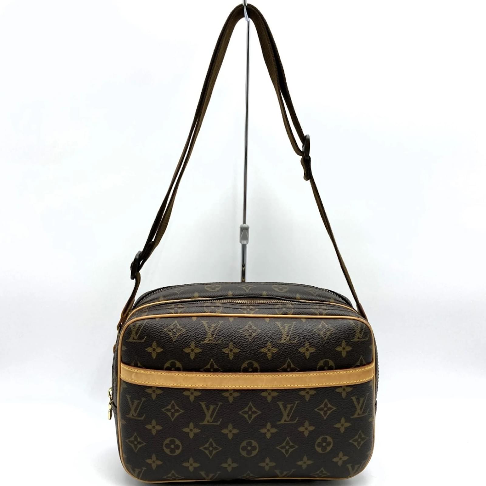 Reporter PM Schultertasche M45254 Louis Vuitton Braun Lackleder 