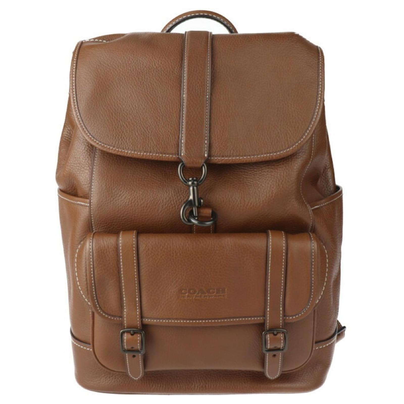 COACH Carriage Backpack Rucksack Brown Leather ref.JC1492027 (Sold) - Joli Closet COACH Carriage Backpack Rucksack Brown Leather ref.JC1492027 (Sold) - Joli Closet