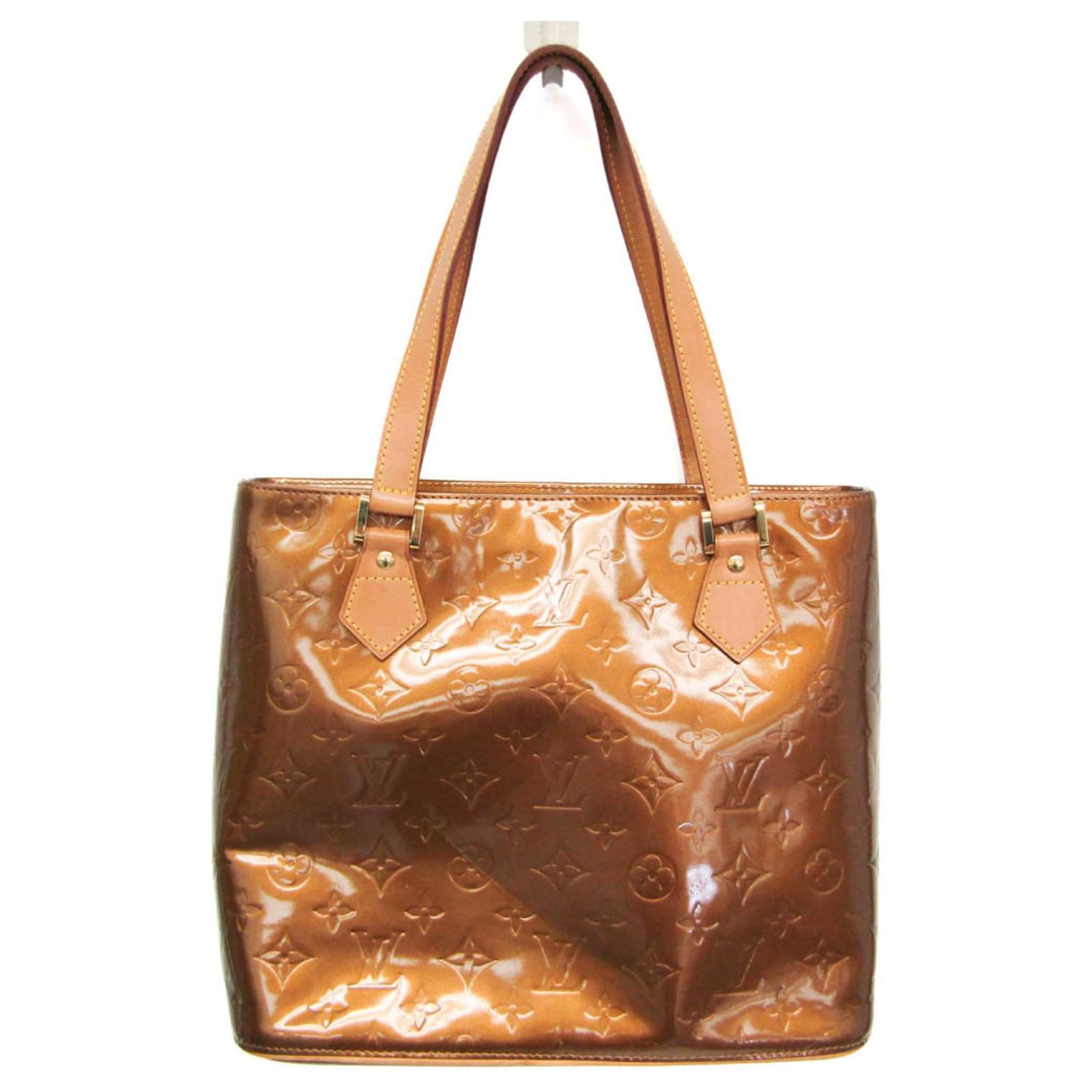 Houston Handtasche aus Monogram Vernis von Louis Vuitton Bronze  