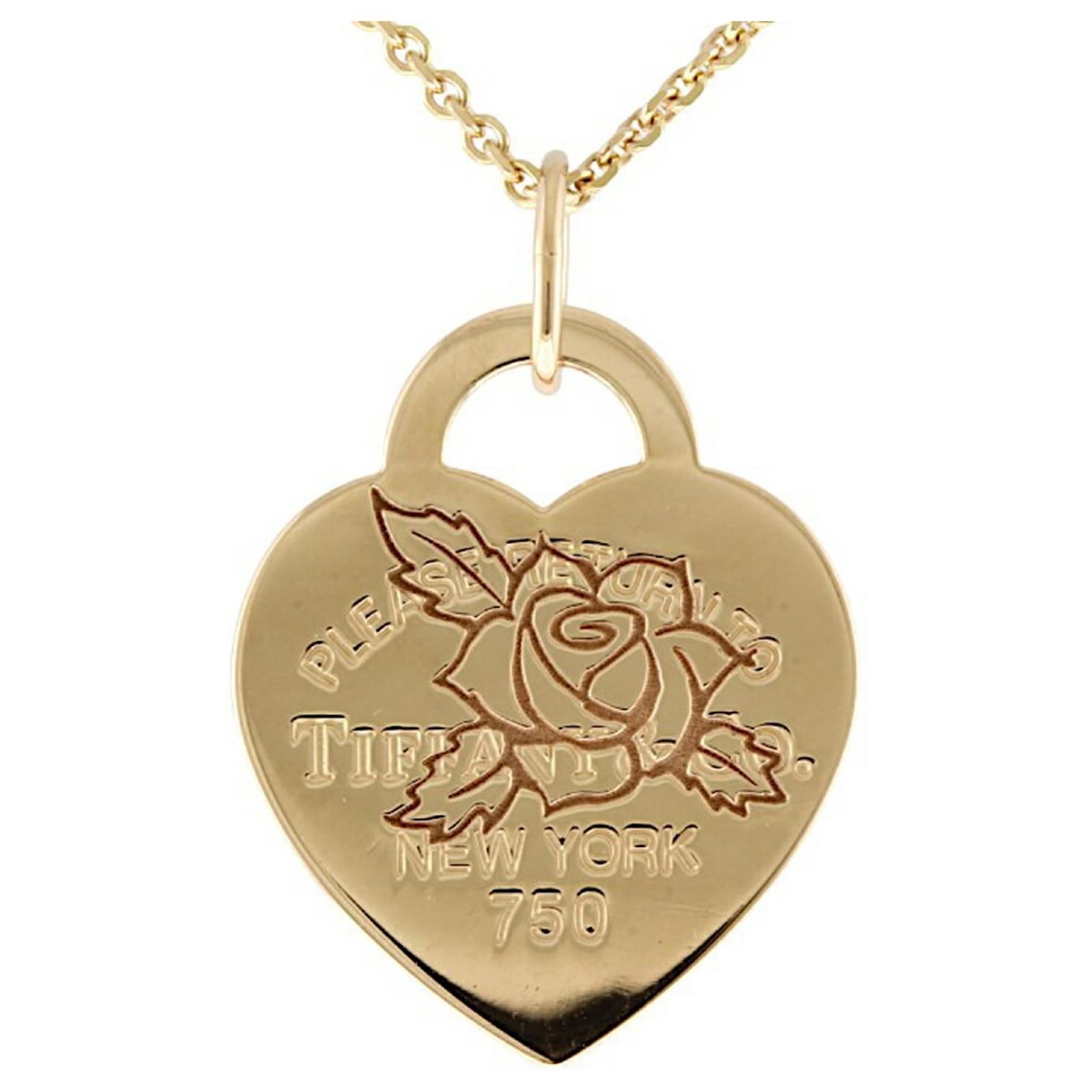 Return to tiffany heart tag choker gold deals