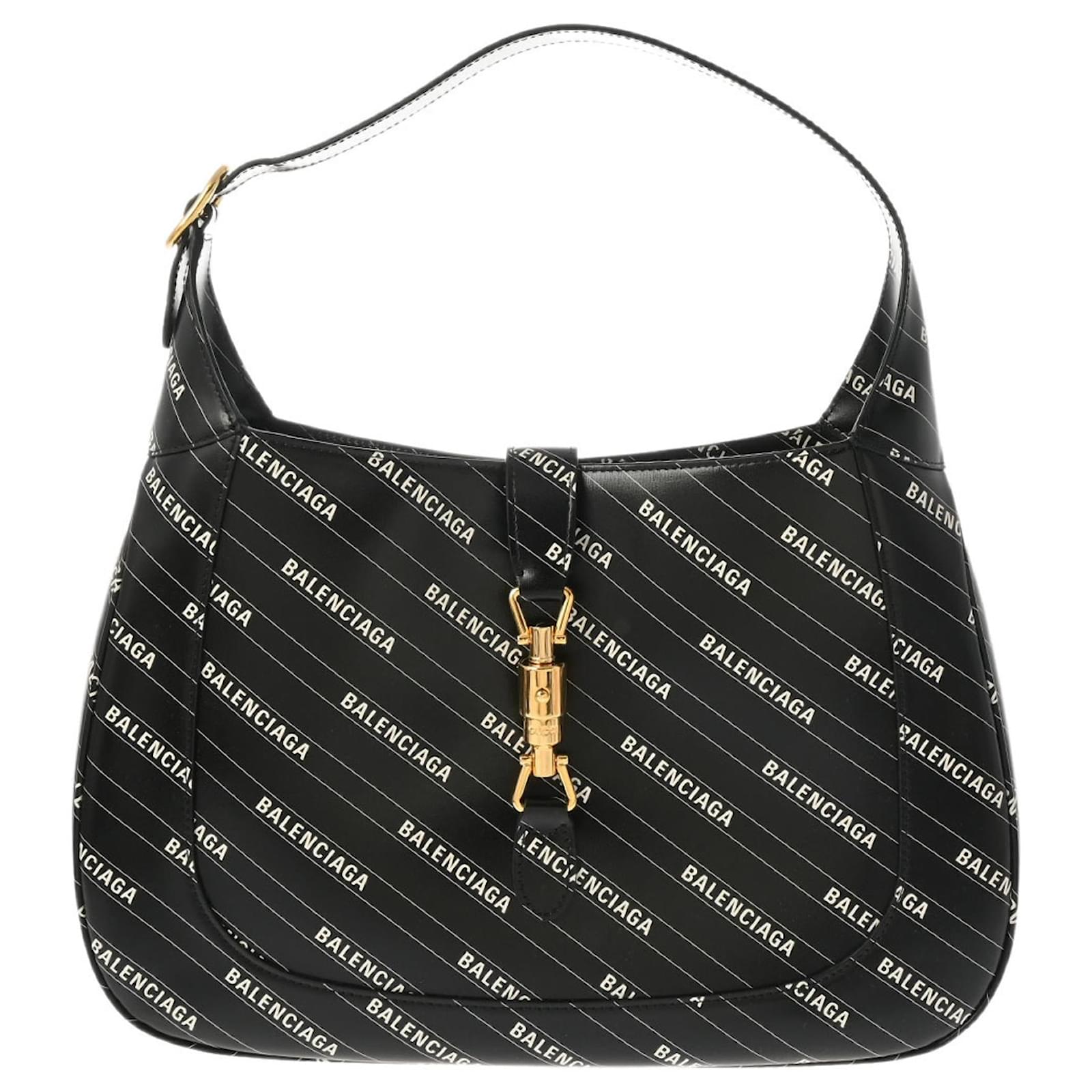 Gucci Balenciaga The Hacker Project Jackie 1961 Medium Bag Black  