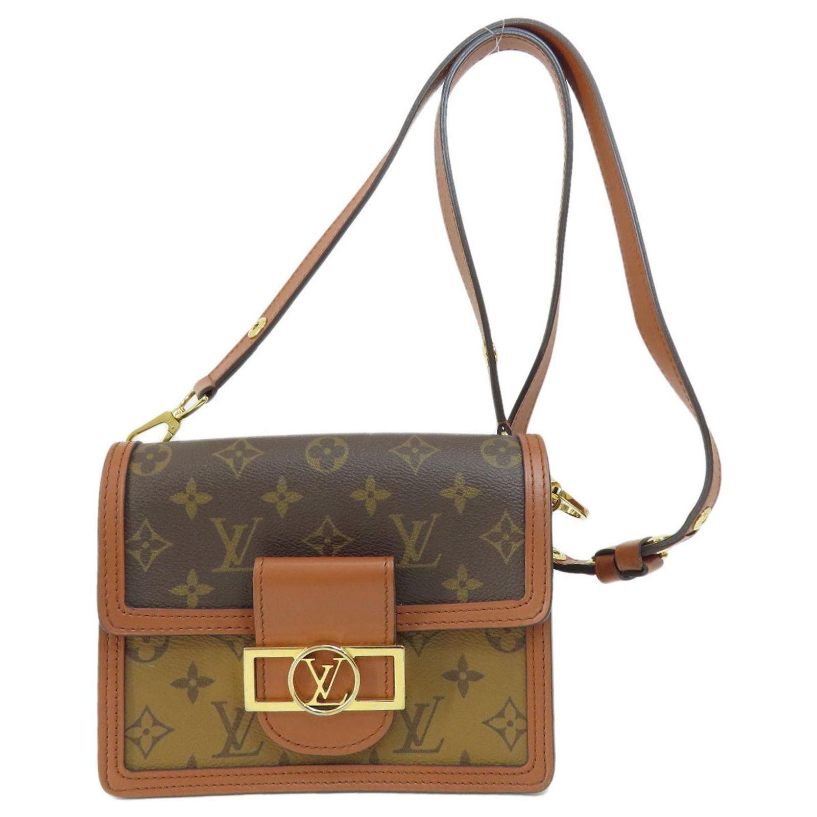 Louis Vuitton M45959 Dauphine MINI Monogram Reverse Shoulder Bag 