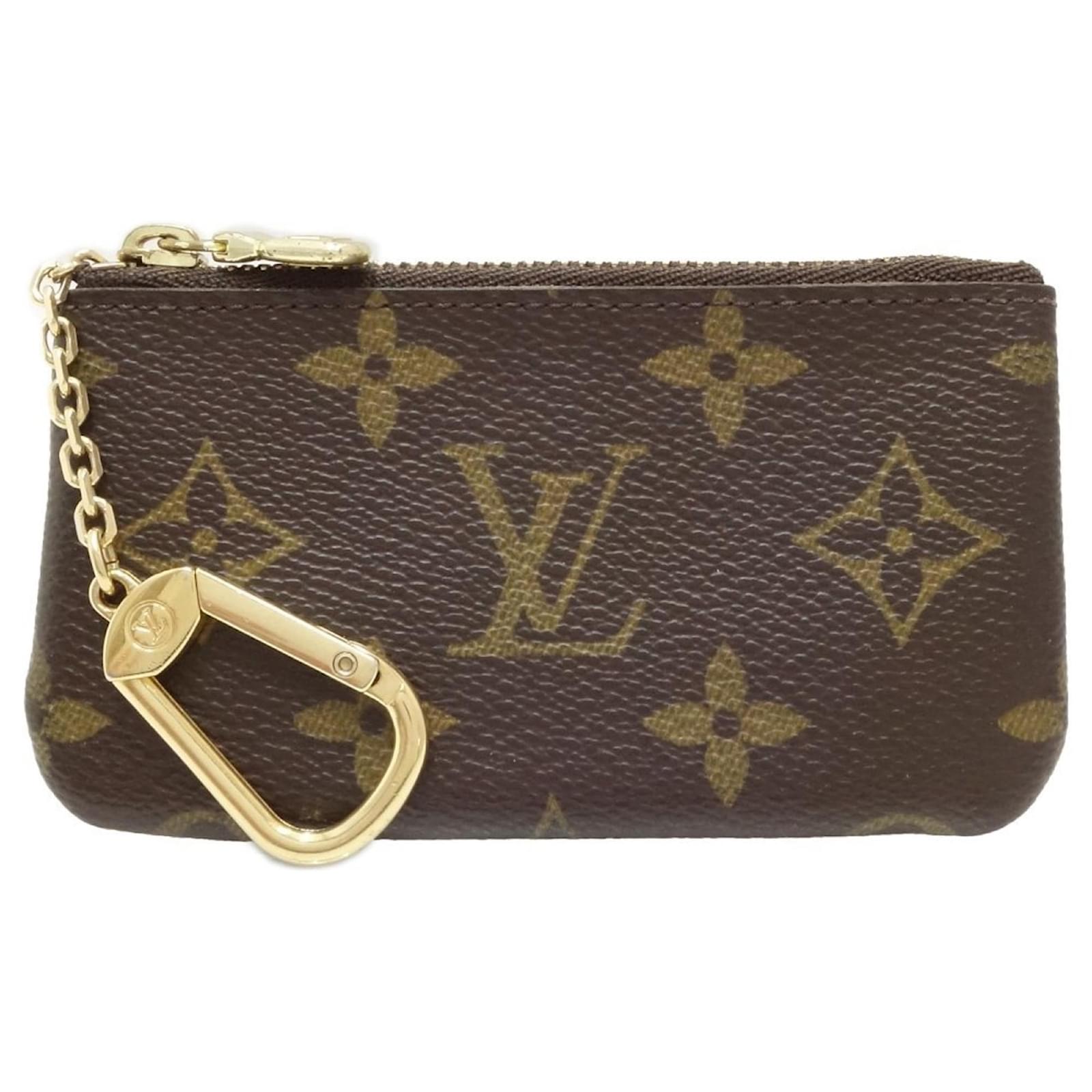 Monogramm Münzbörse Louis Vuitton Braun Lackleder ref.1493958 