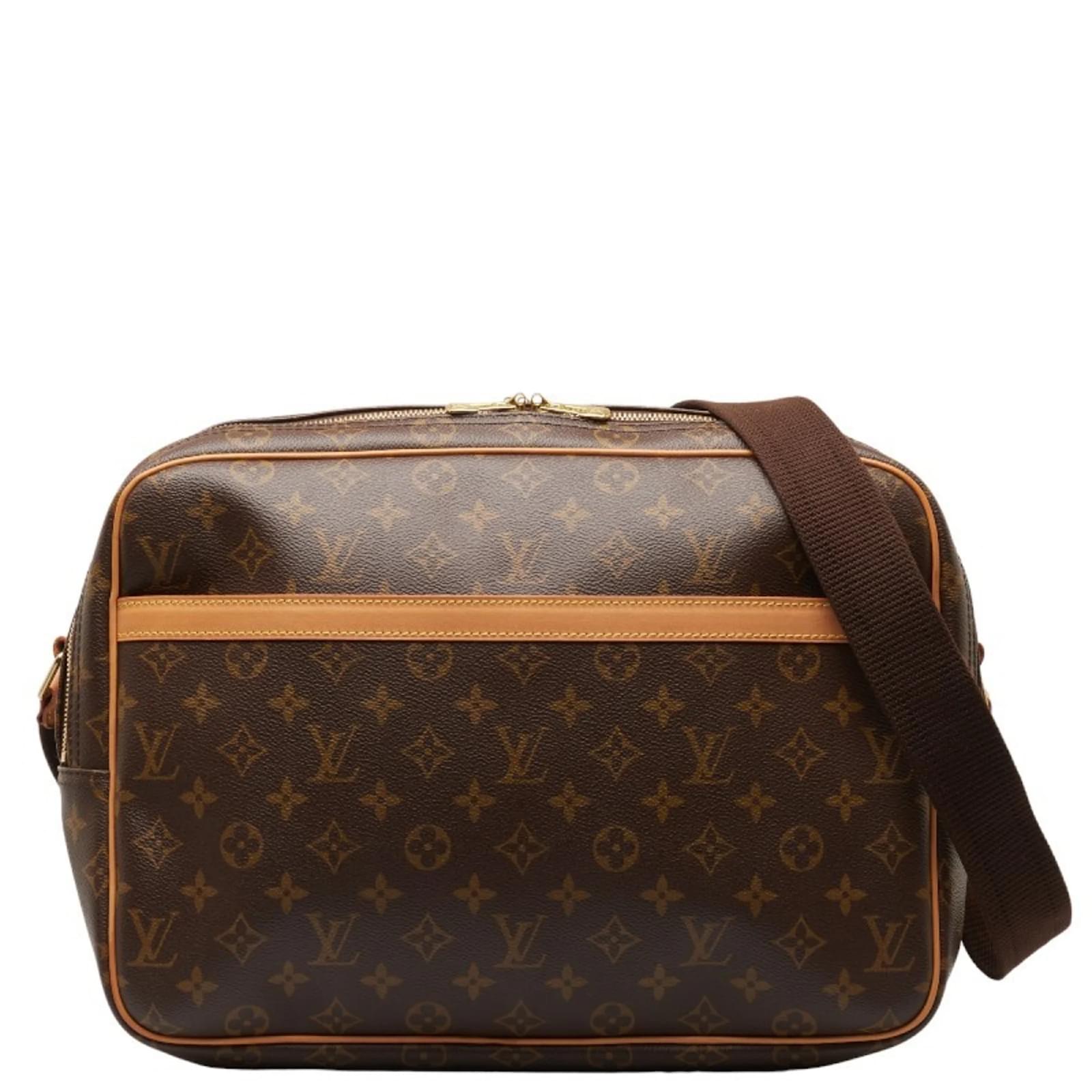 Louis Vuitton Monogram Reporter GM Schultertasche Braun Monogramm 